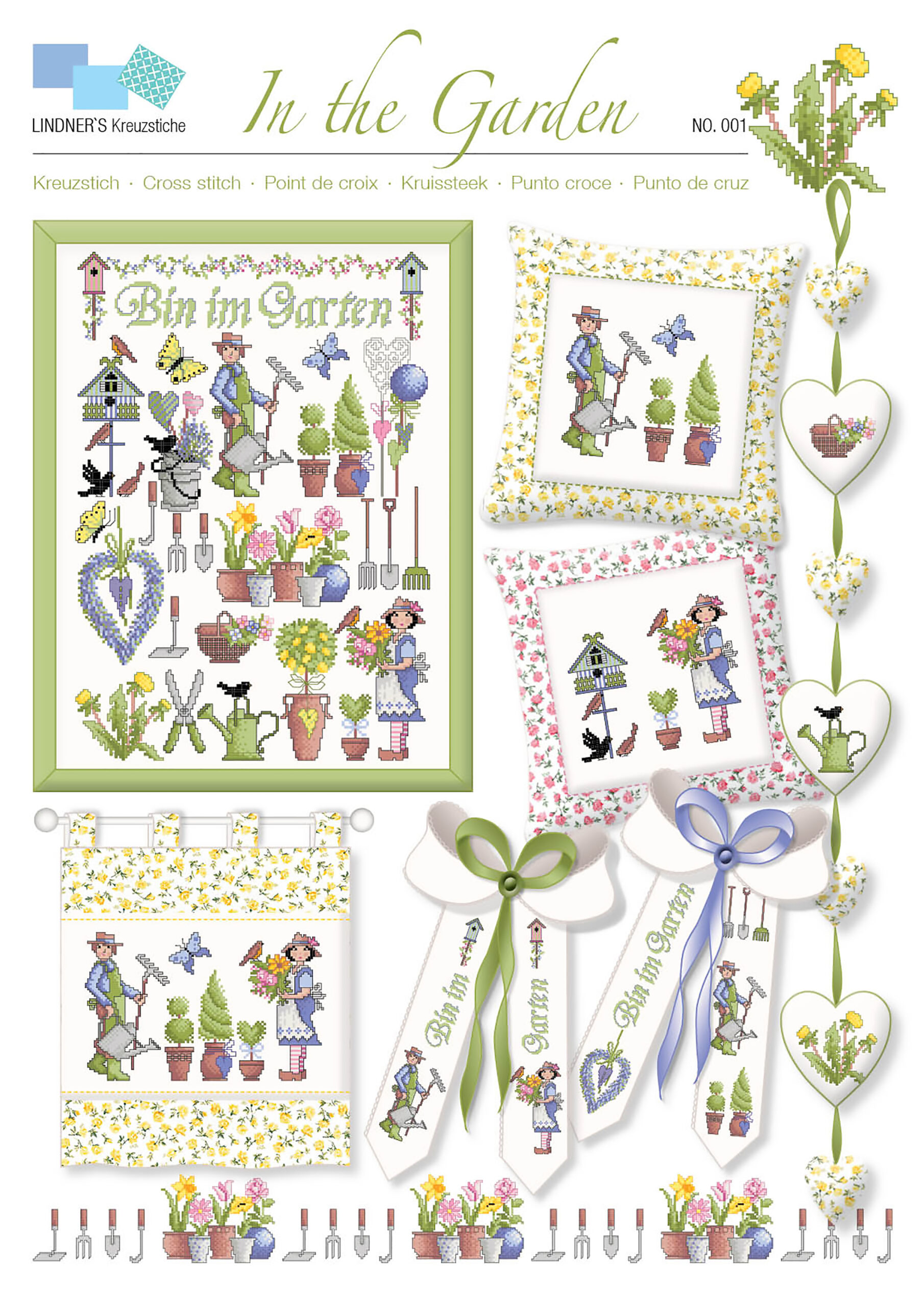 Lindners Cross Stitch Chart In The Garden ePattern