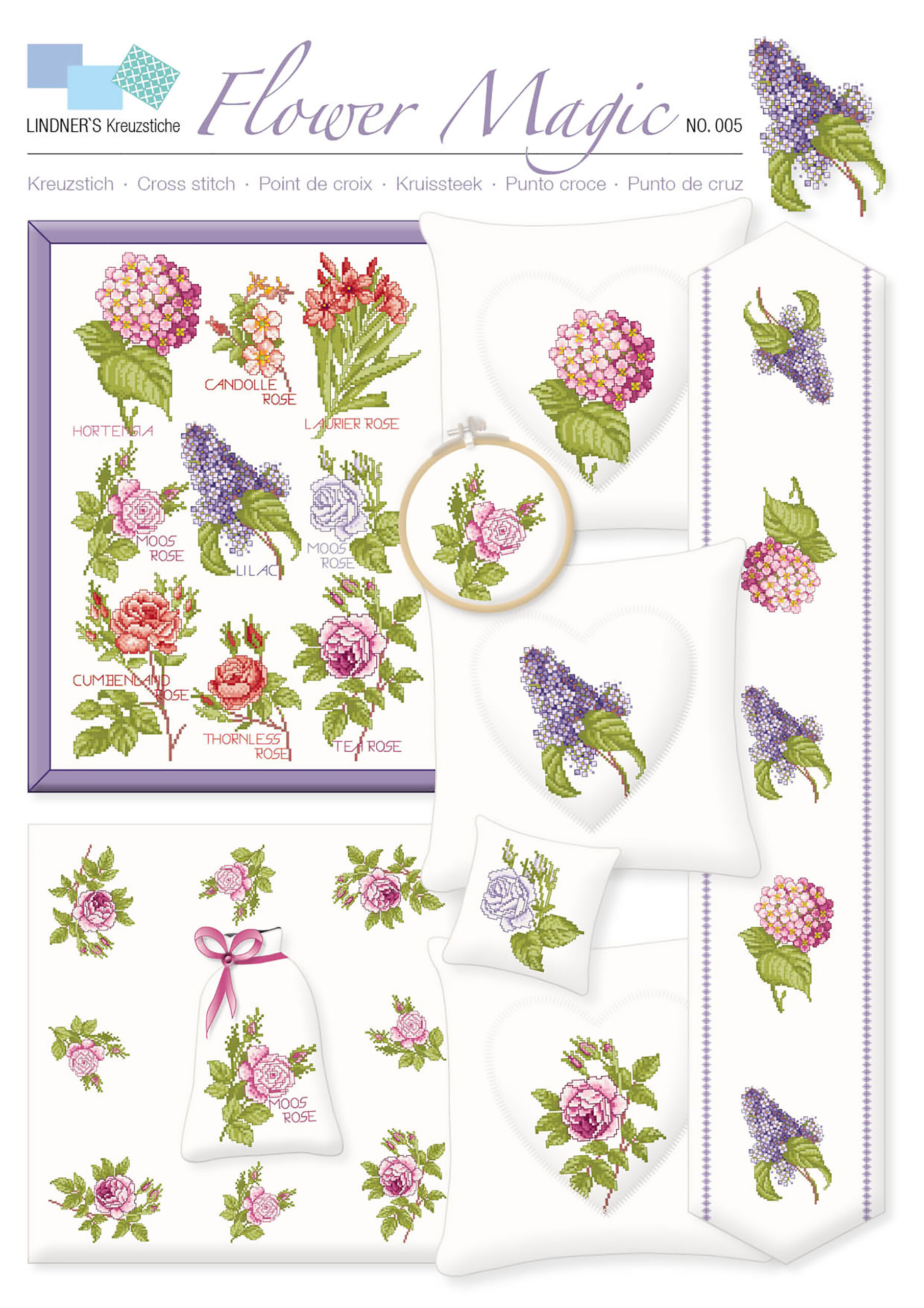 Lindners Cross Stitch Chart Flower Magic ePattern