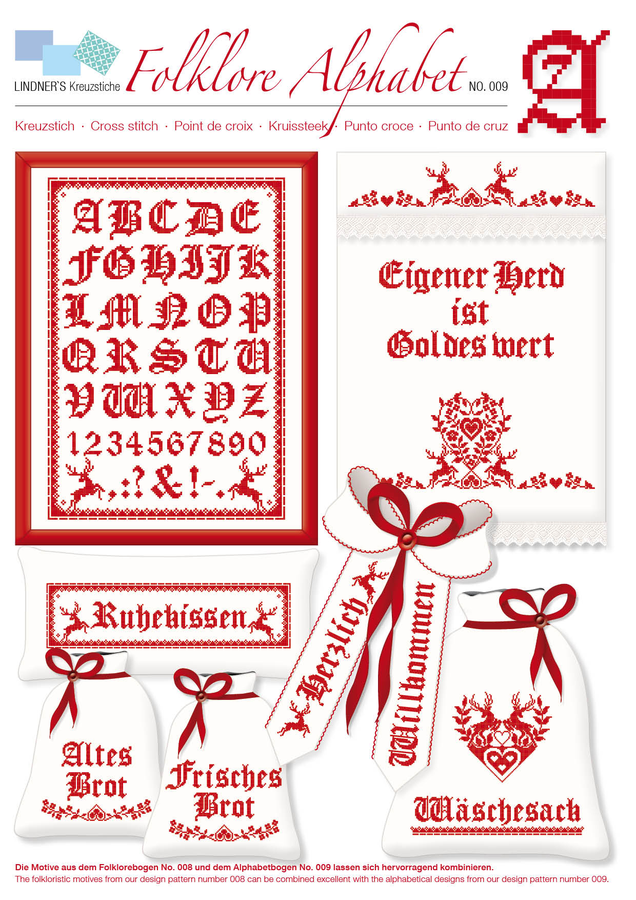 Lindners Cross Stitch Chart Folklore Alphabet ePattern