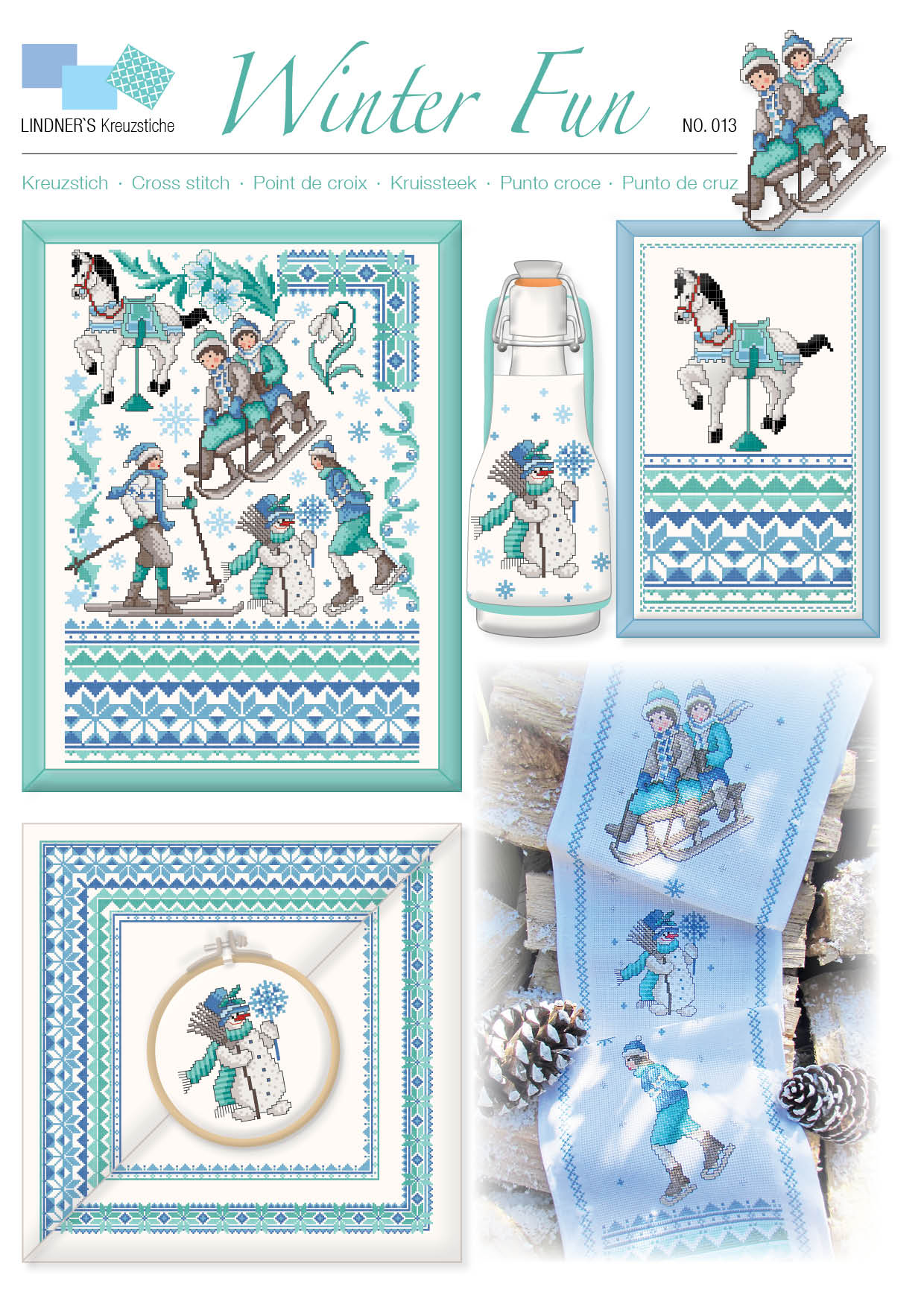 Lindners Cross Stitch Chart Winter Fun ePattern