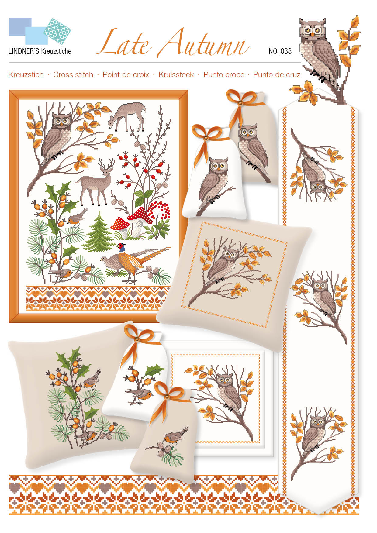 Lindners Cross Stitch Chart Late Autumn ePattern