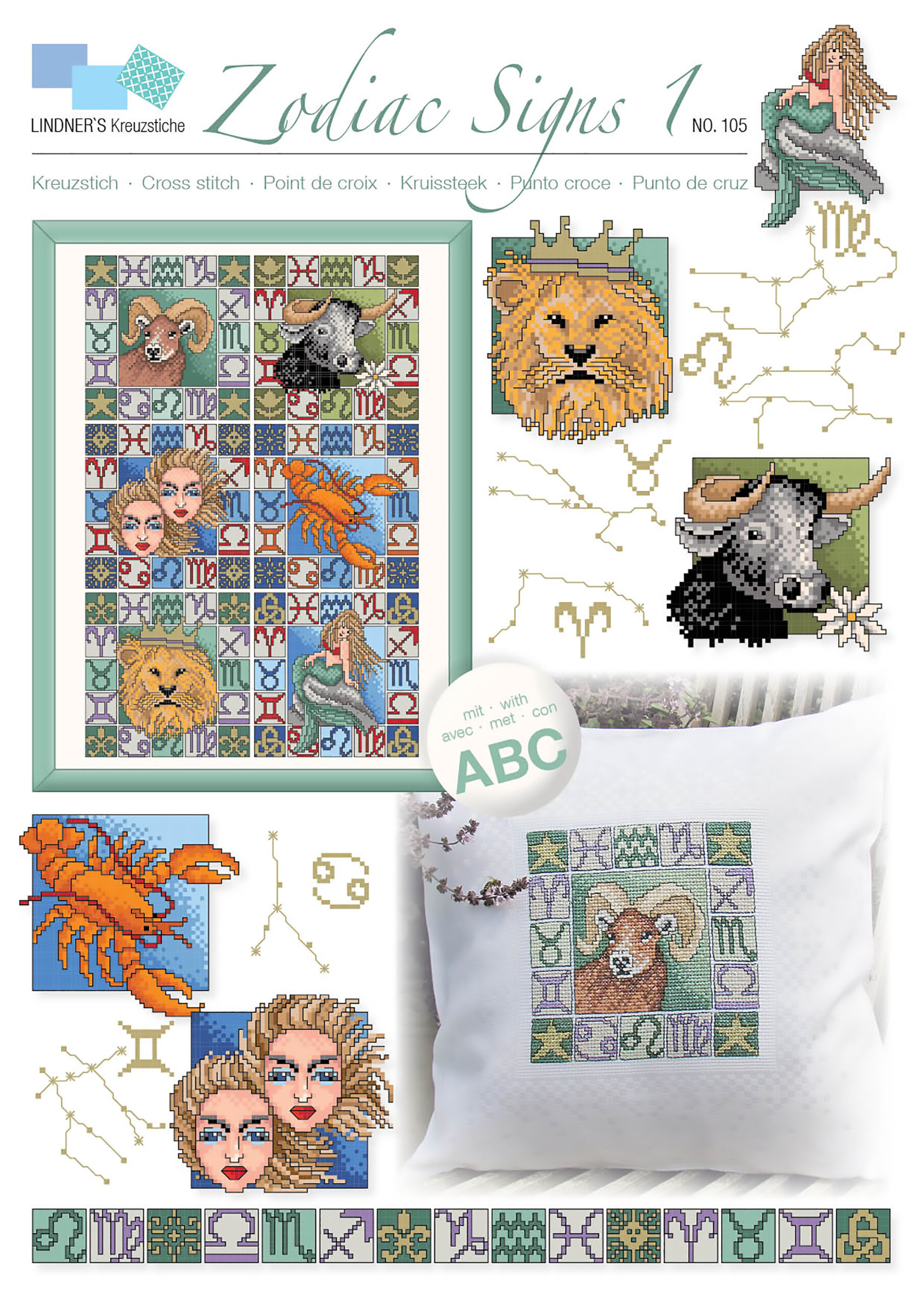 Lindners Cross Stitch Chart Zodiac Signs 1 ePattern