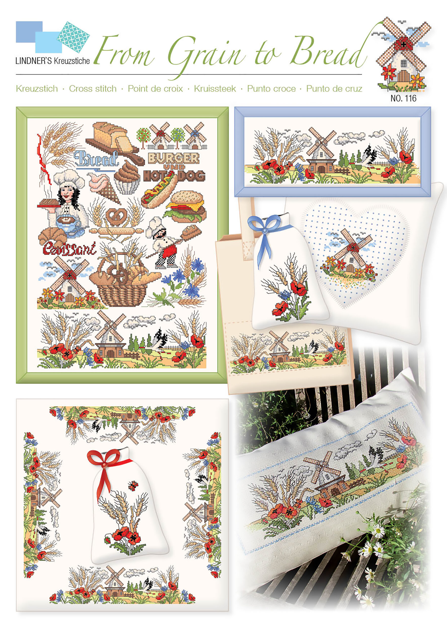 Lindners Cross Stitch Chart From Grain To Bread ePattern