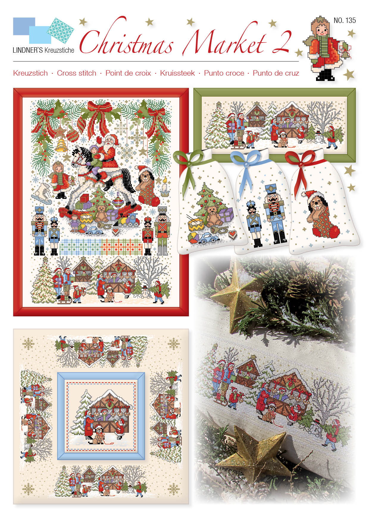 Lindners Cross Stitch Chart Christmas Market 2 ePattern