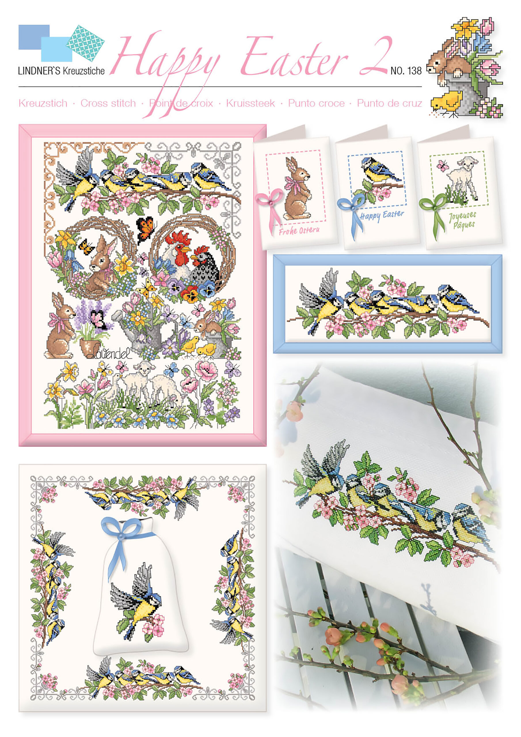 Lindners Cross Stitch Chart Happy Easter 2 ePattern