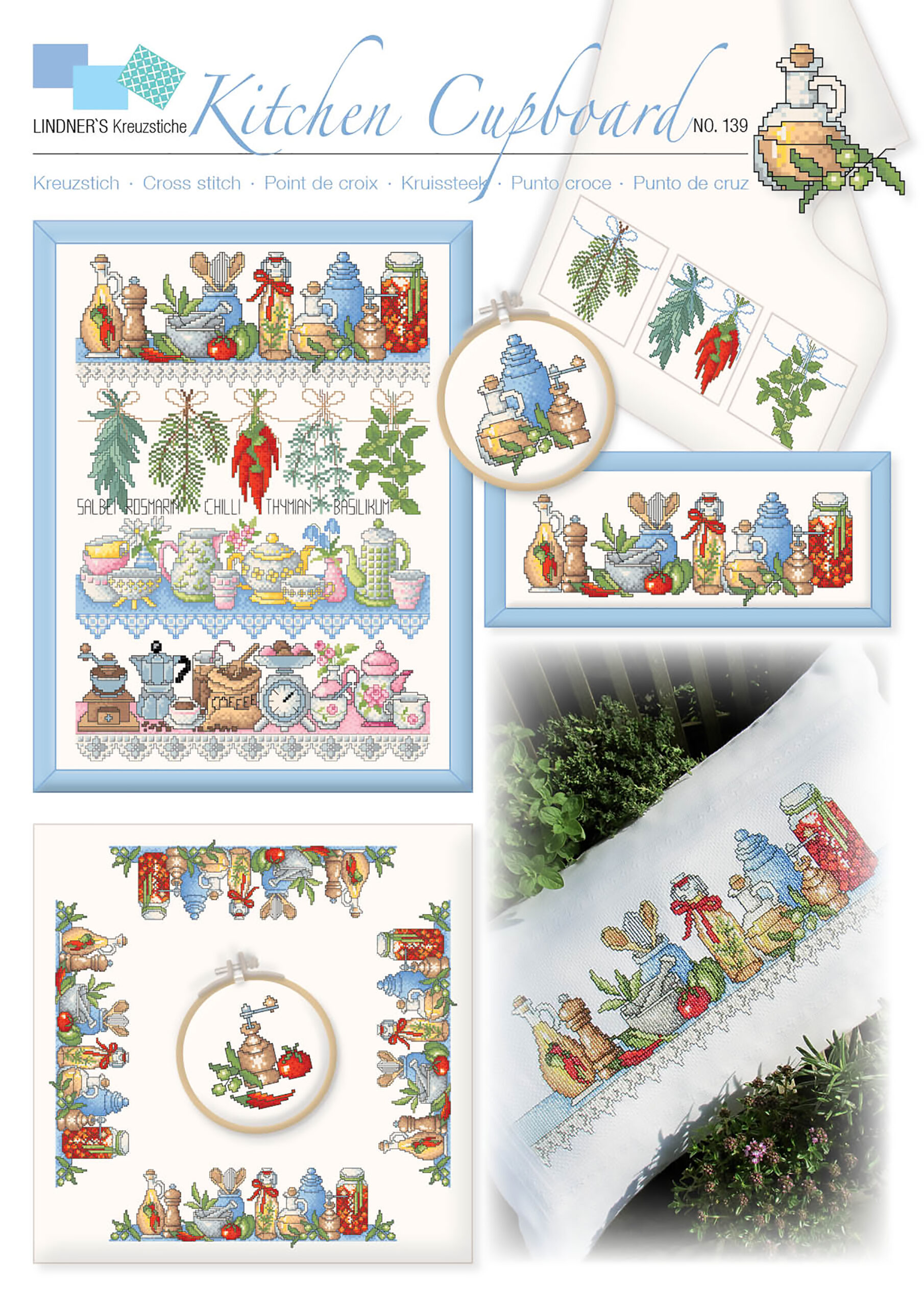 Lindners Cross Stitch Chart Kitchen Cupboard ePattern