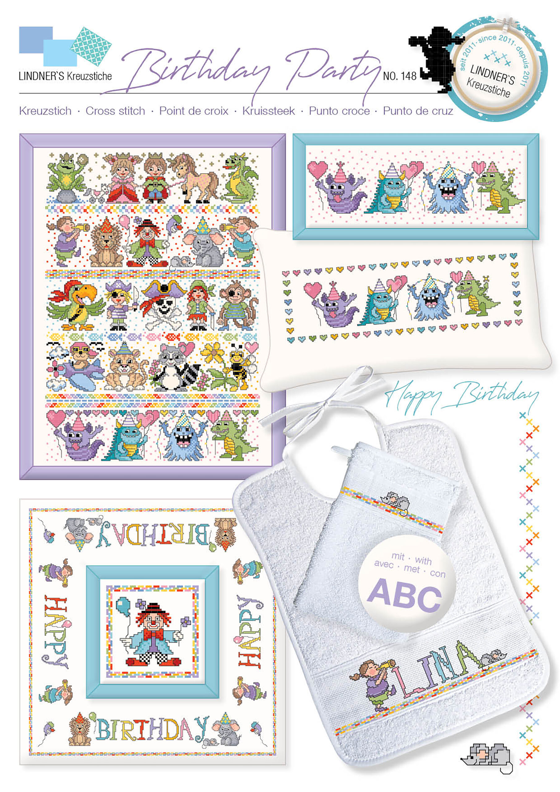 Leisure Arts ePattern XStitch Birthday Party