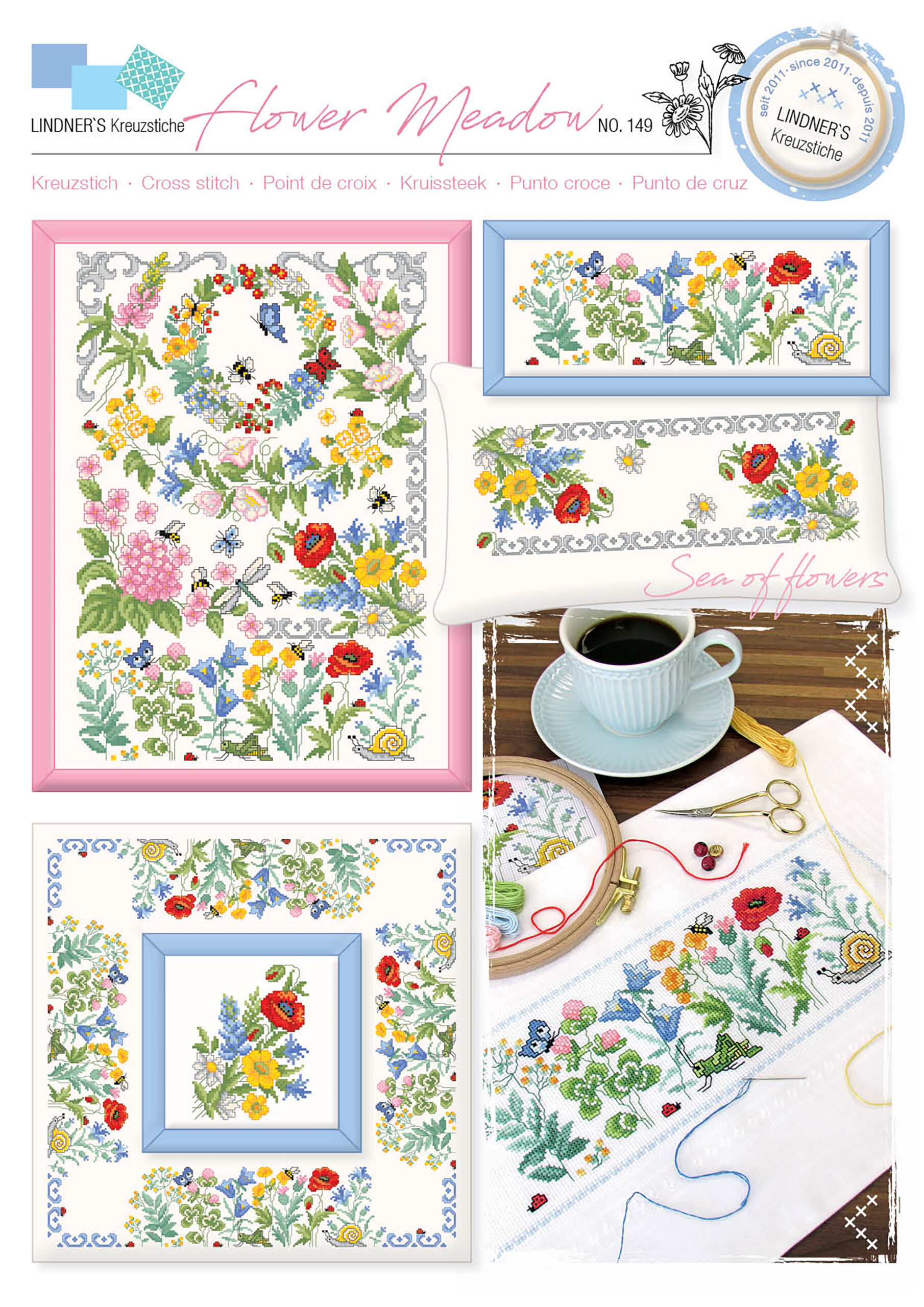 Leisure Arts ePattern XStitch Flower Meadow