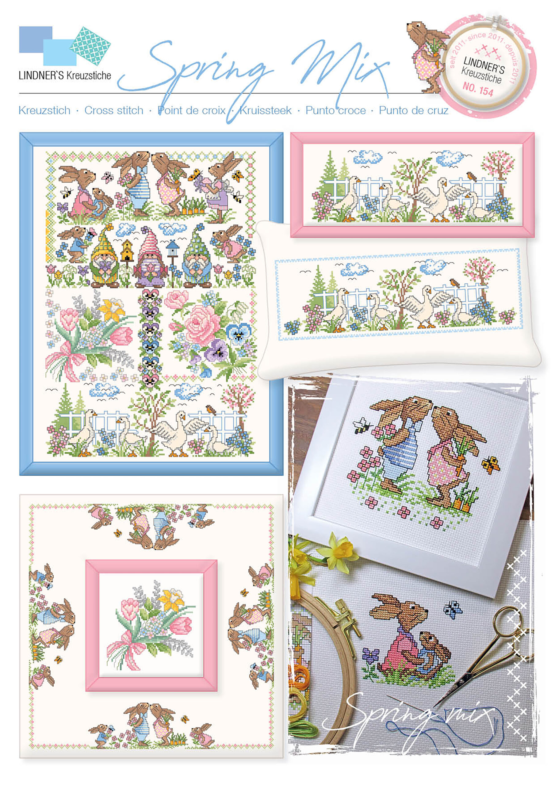 Leisure Arts ePattern XStitch Spring Mix