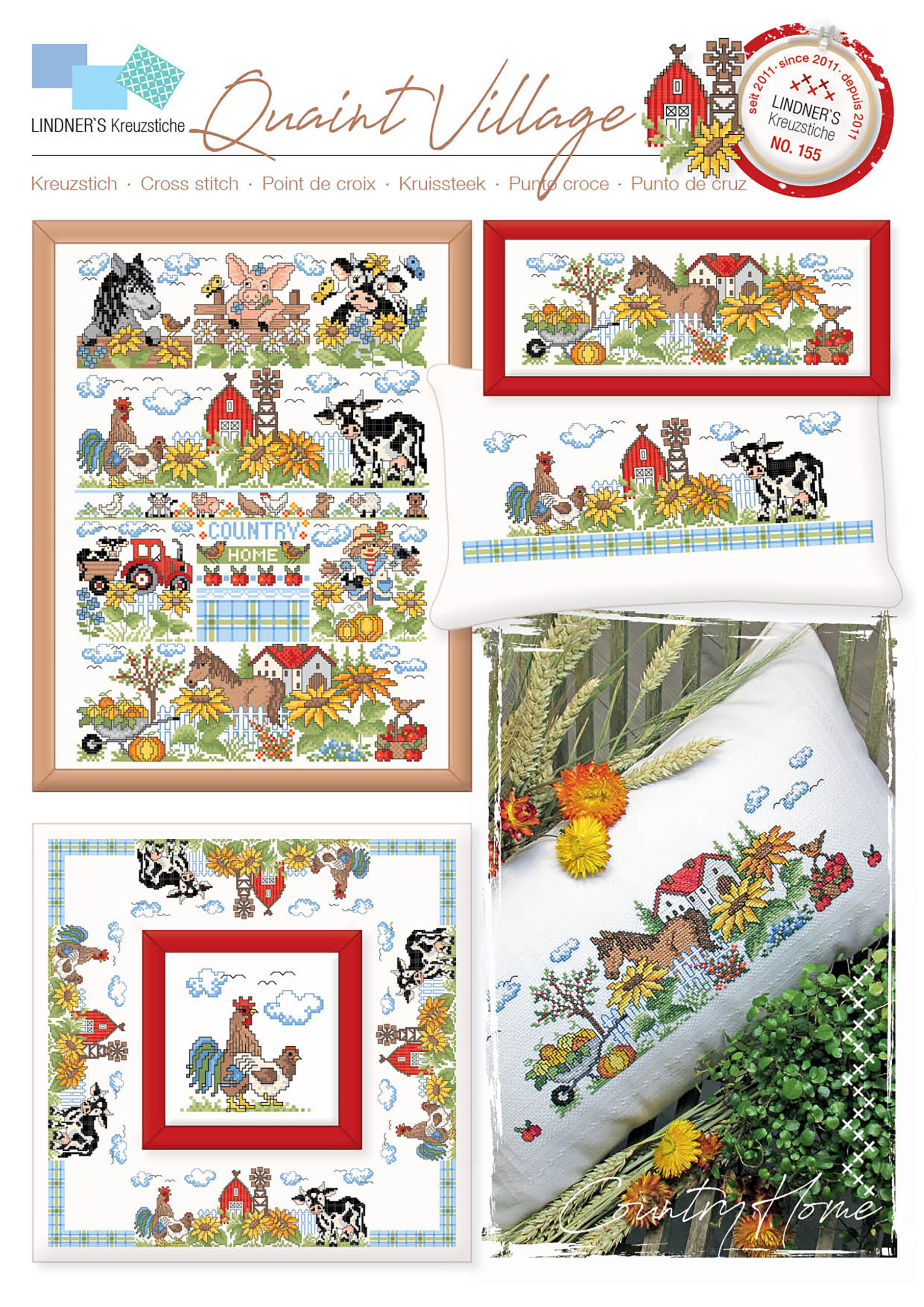 Leisure Arts ePattern XStitch Quaint Village