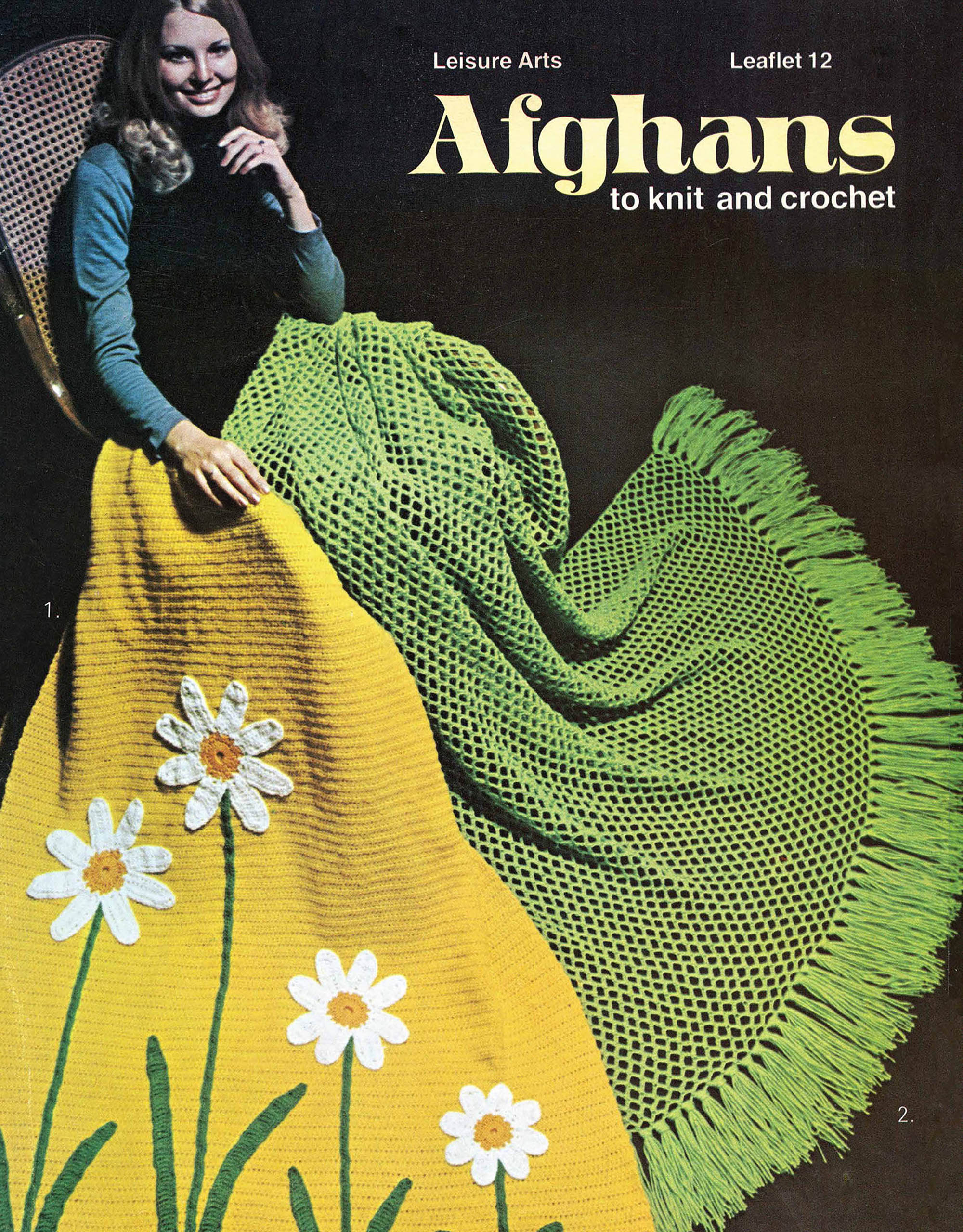 Leisure Arts Leaflet 12 Afghans To Knit And Crochet eBook