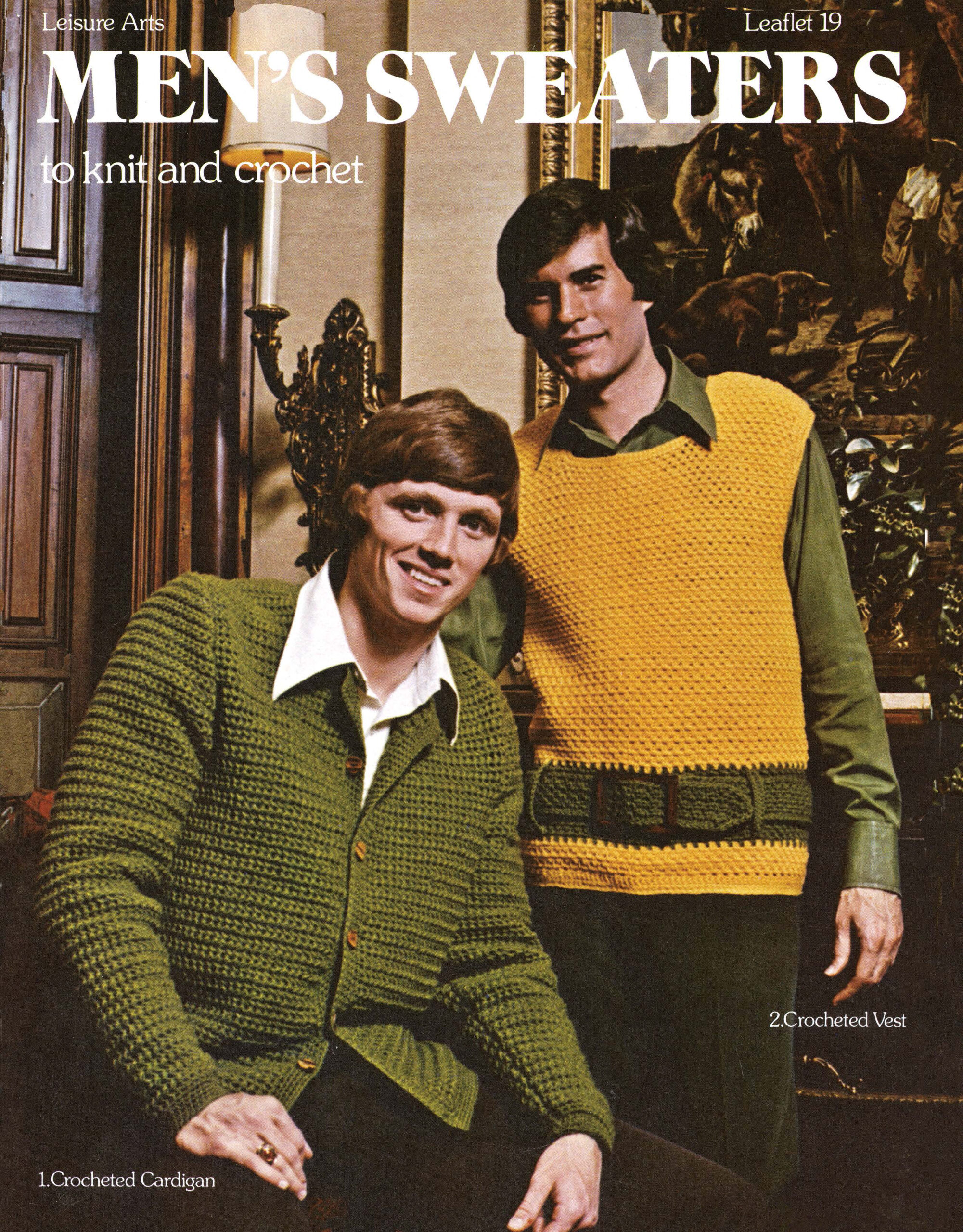 Leisure Arts Mens Sweater To Knit And Crochet eBook