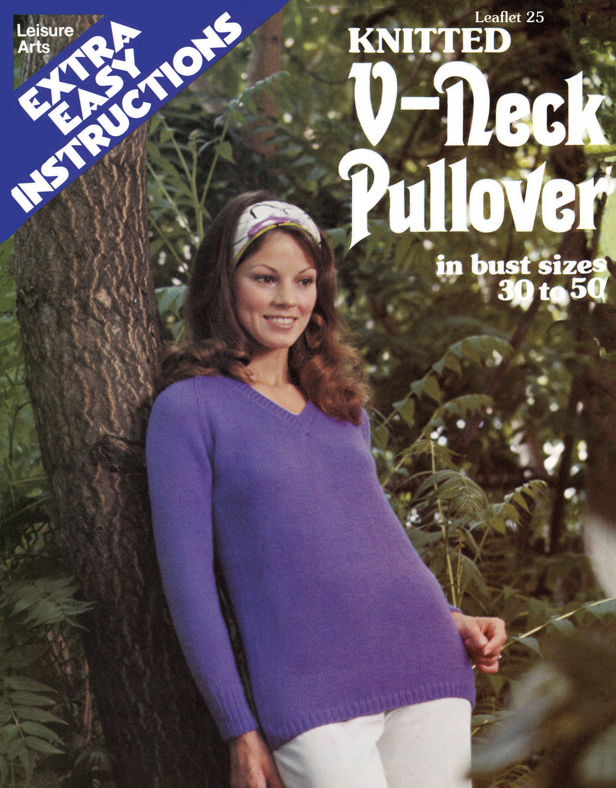 Leisure Arts eBook Knitted VNeck Pullovers