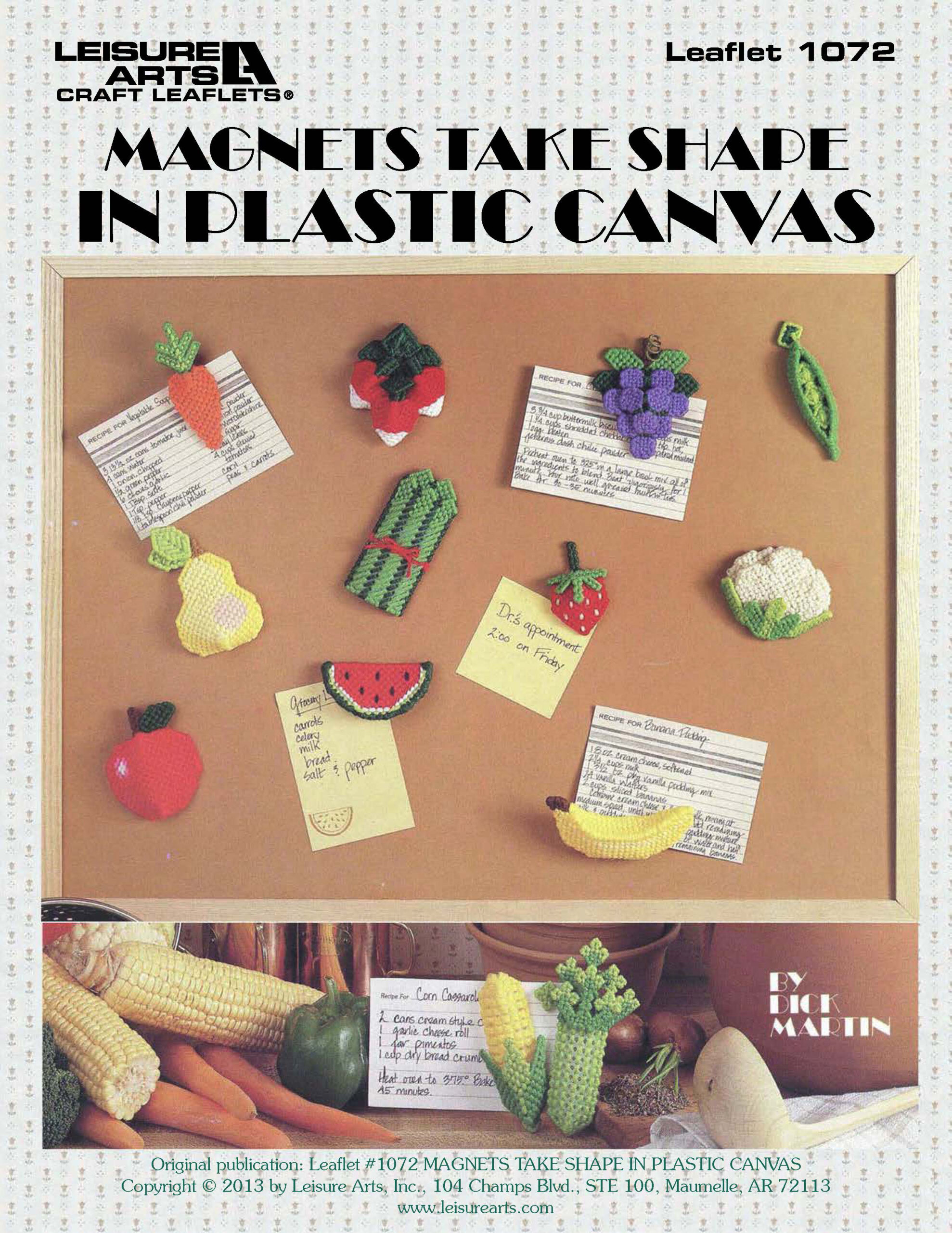Leisure Arts Magnets Take Shape In Plastic Canvas eBook