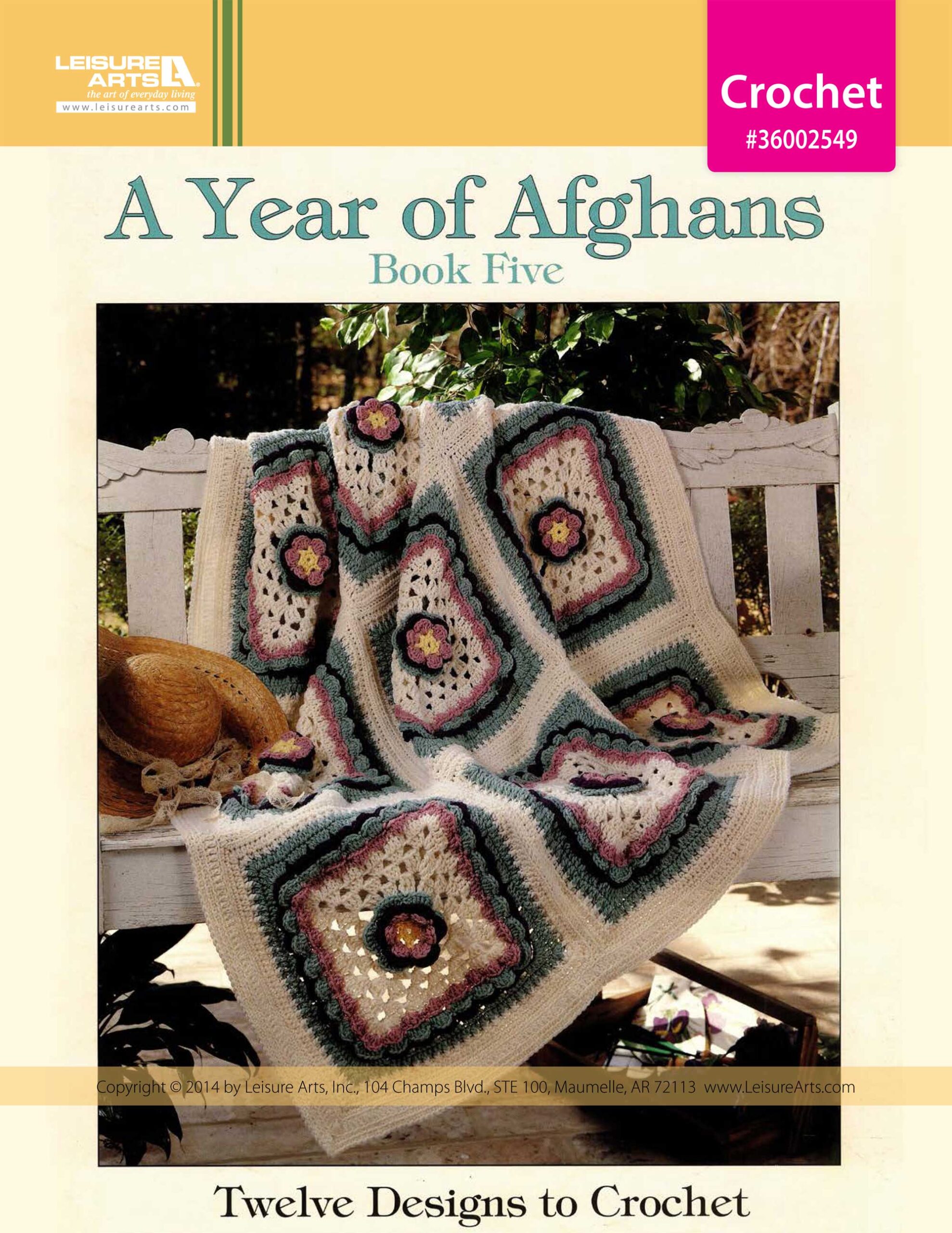 Leisure Arts A Year of Afghans Book 5 Crochet eBook