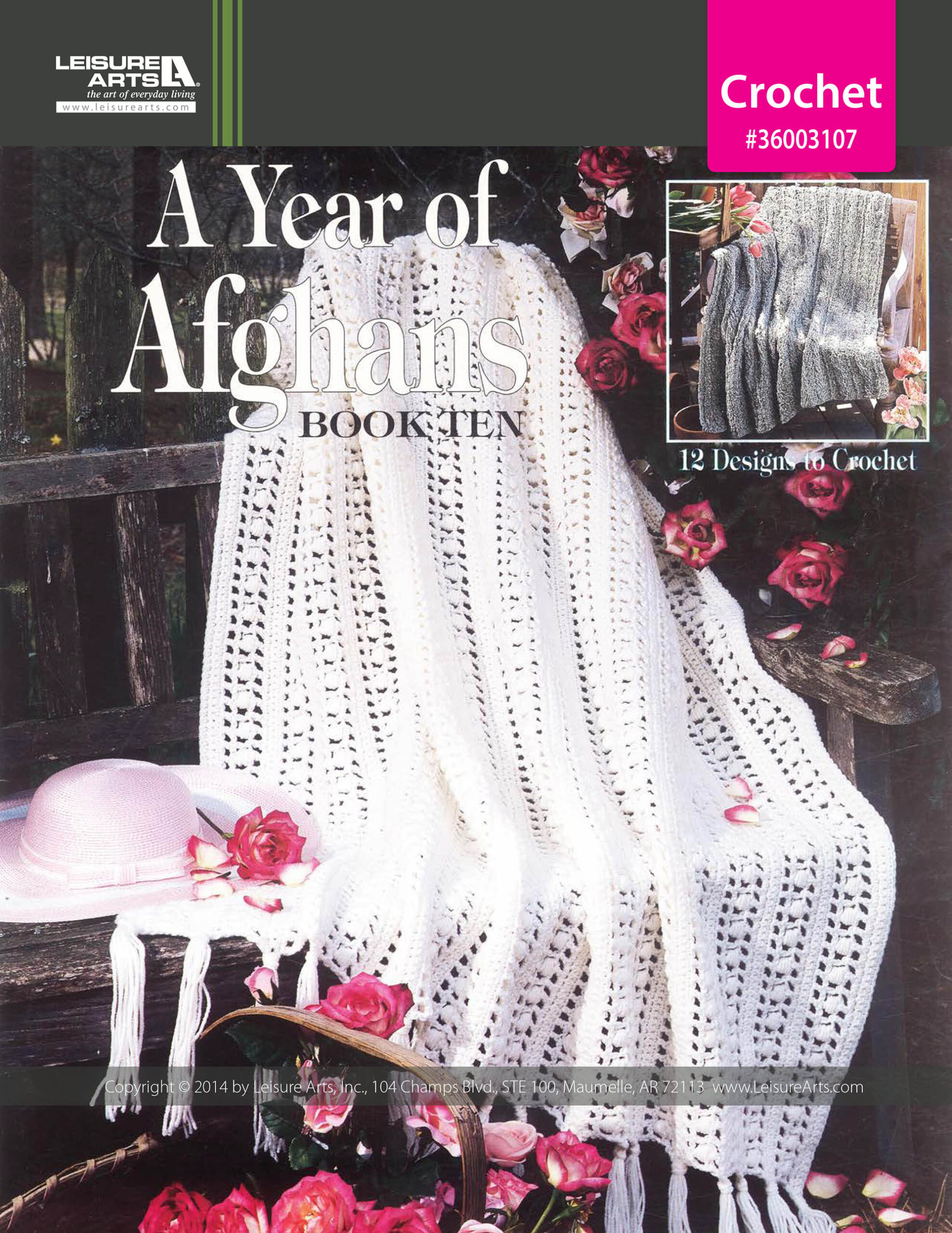Leisure Arts A Year of Afghans Book 10 Crochet eBook