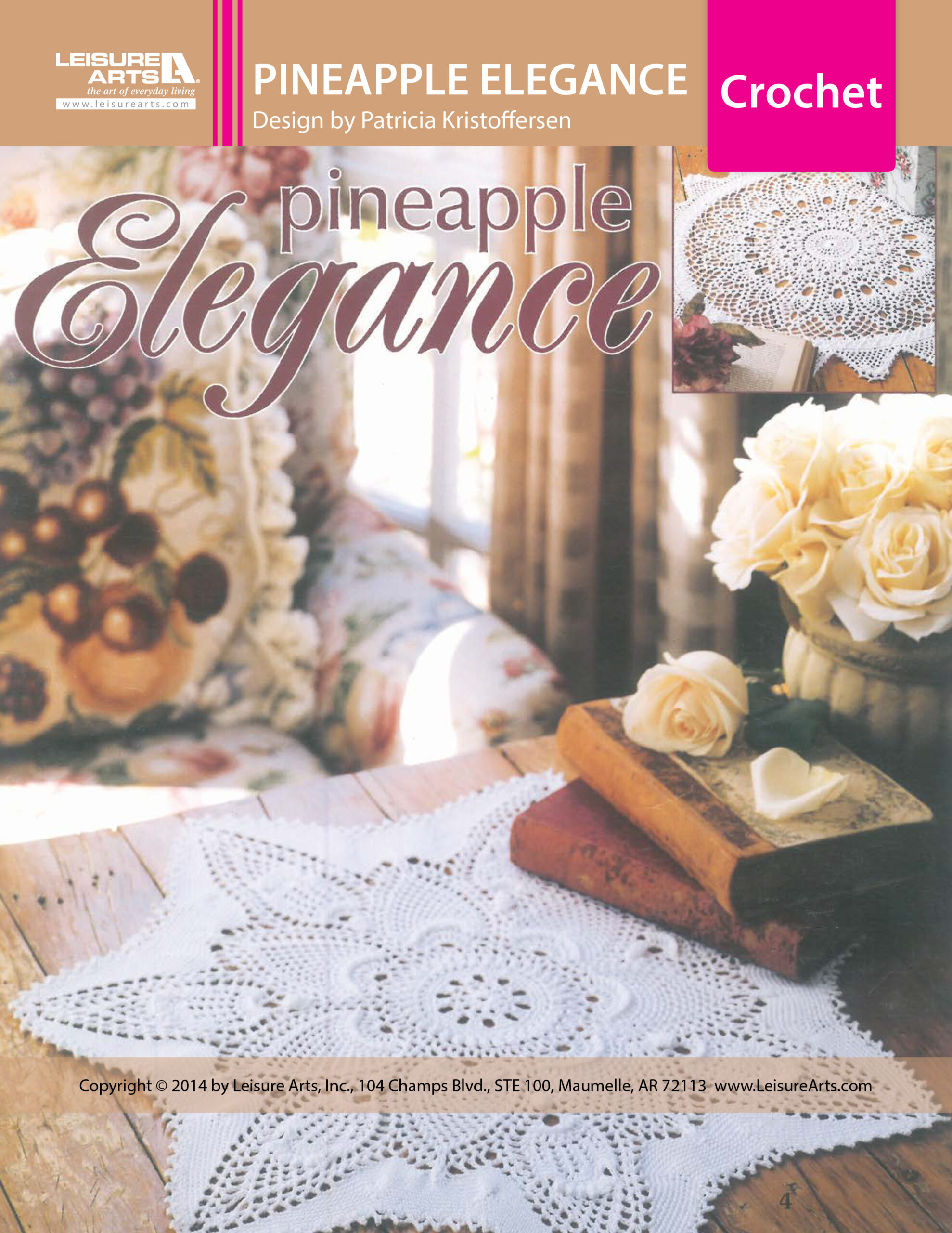 Leisure Arts Pineapple Elegance Doily Crochet eBook