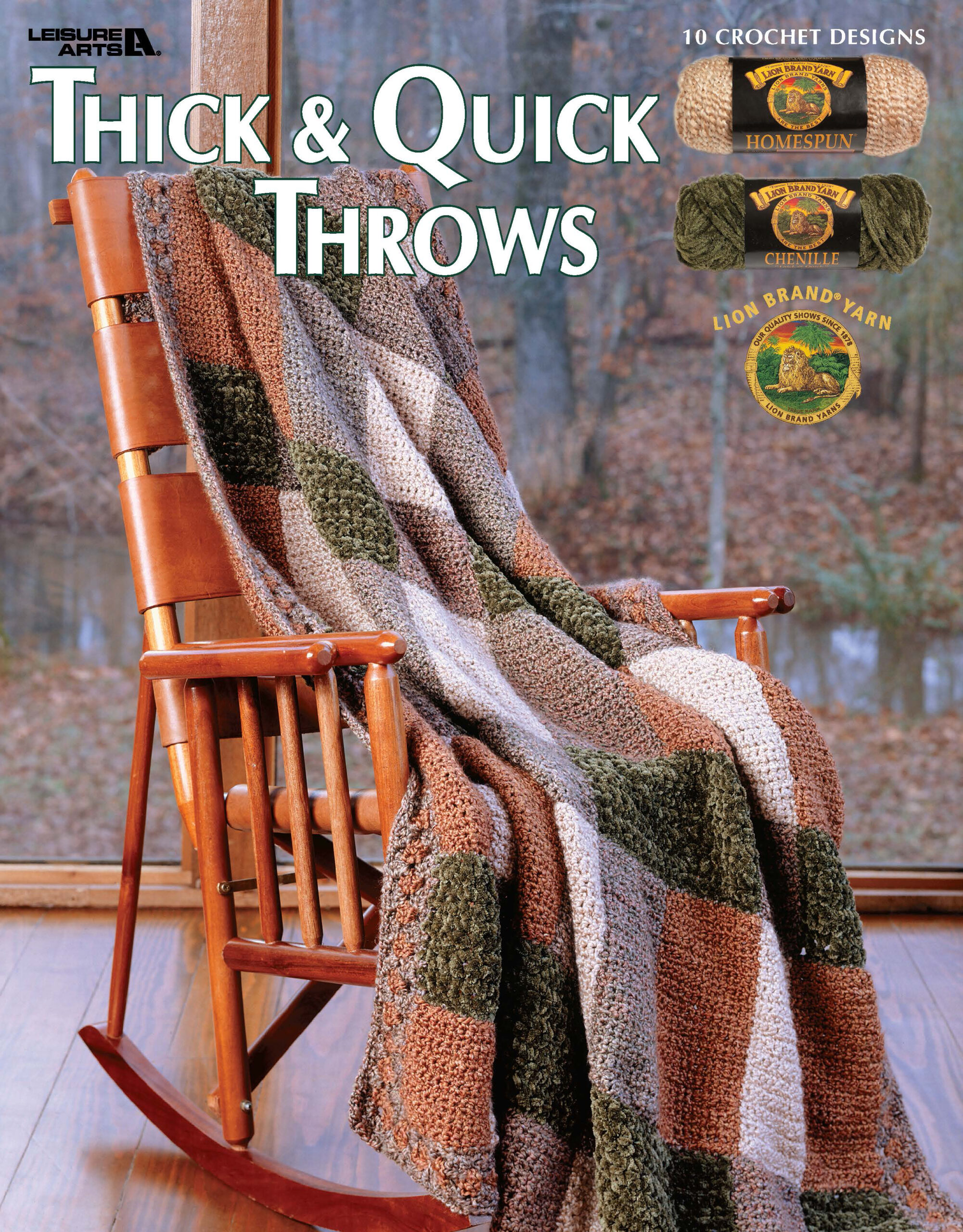 Leisure Arts Thick Quick Throws Crochet eBook