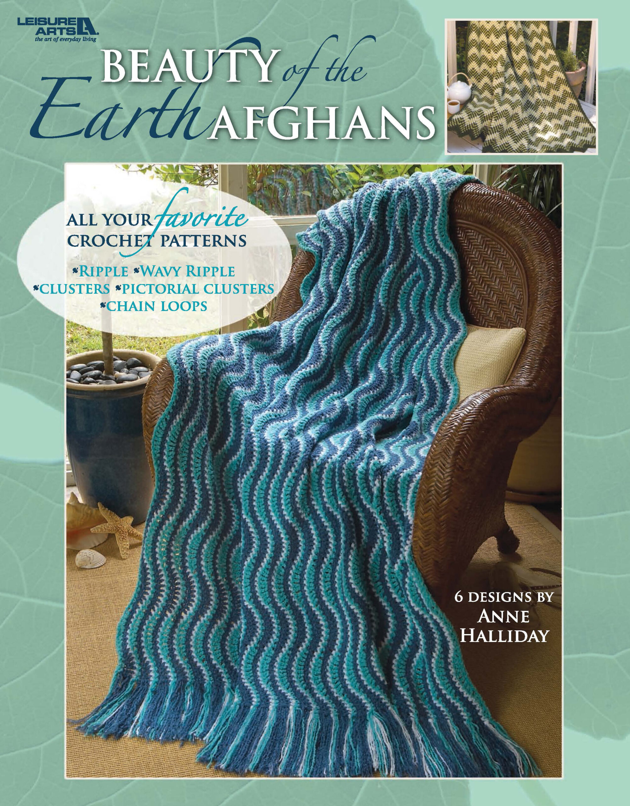 Leisure Arts Beauty of the Earth Afghans Crochet eBook