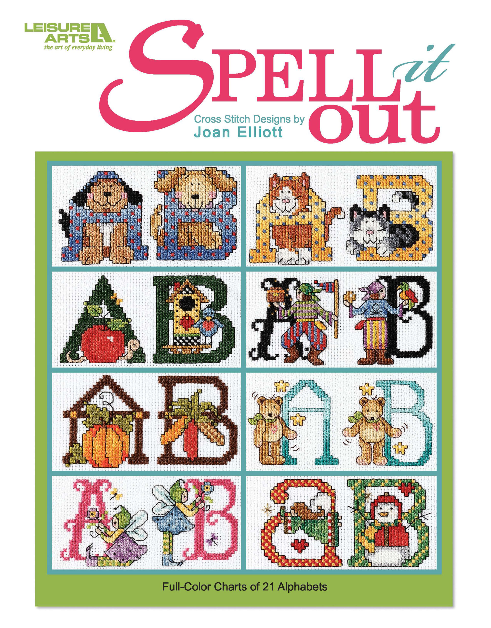 Leisure Arts Spell It Out Cross Stitch eBook