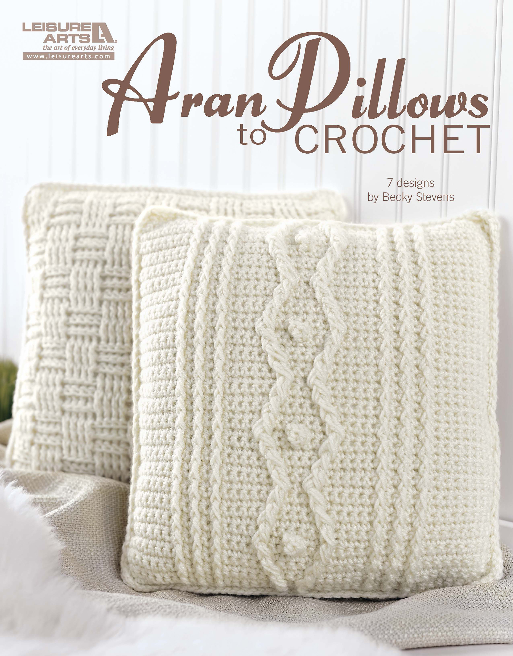 Leisure Arts eBook Aran Pillows to Crochet