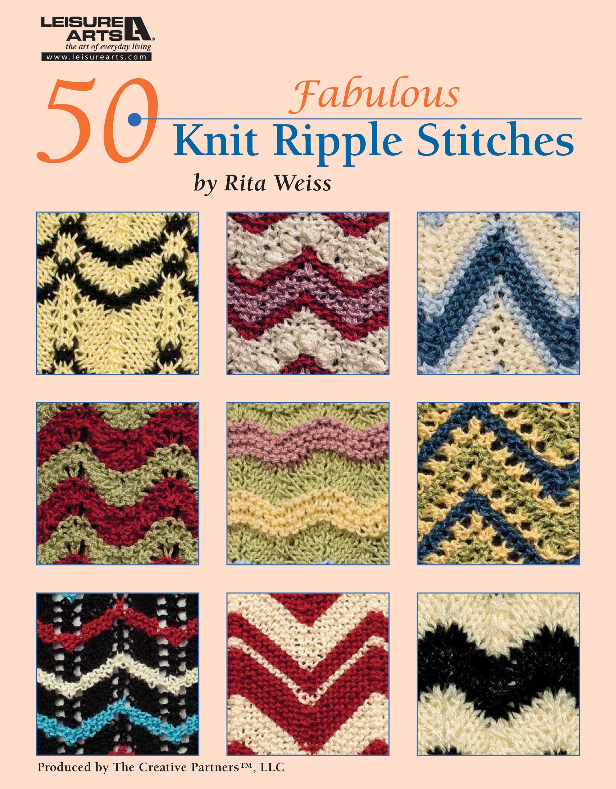 Leisure Arts Books 50 Fab Knit Ripple Stitches eBook