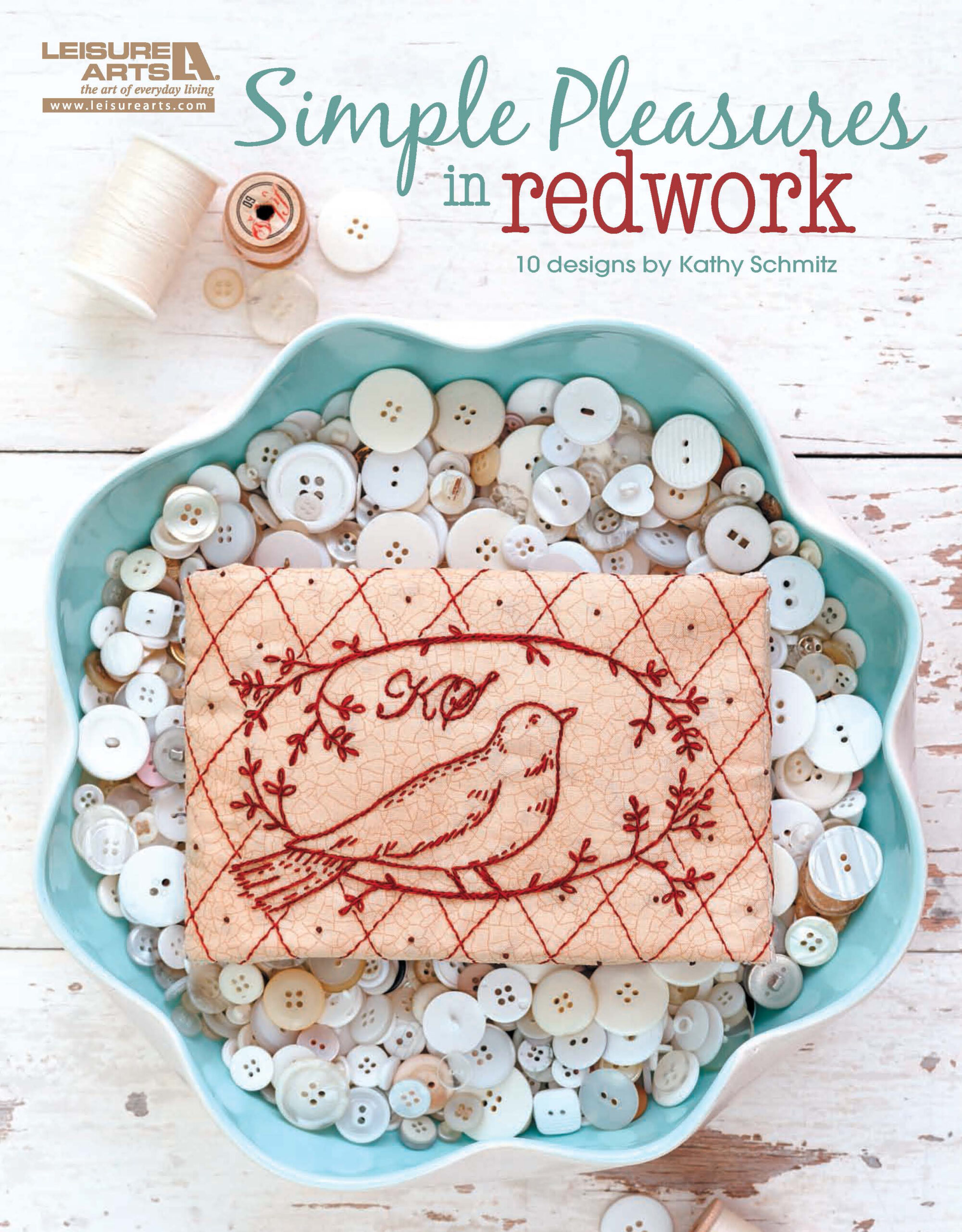 Leisure Arts Simple Pleasures In Redwork Embroidery eBook