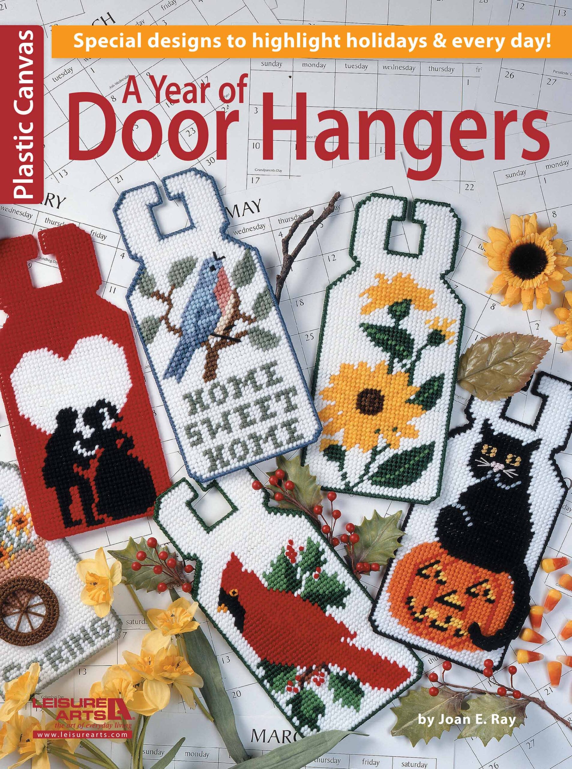 Leisure Arts A Year of Door Hangers Plastic Canvas eBook