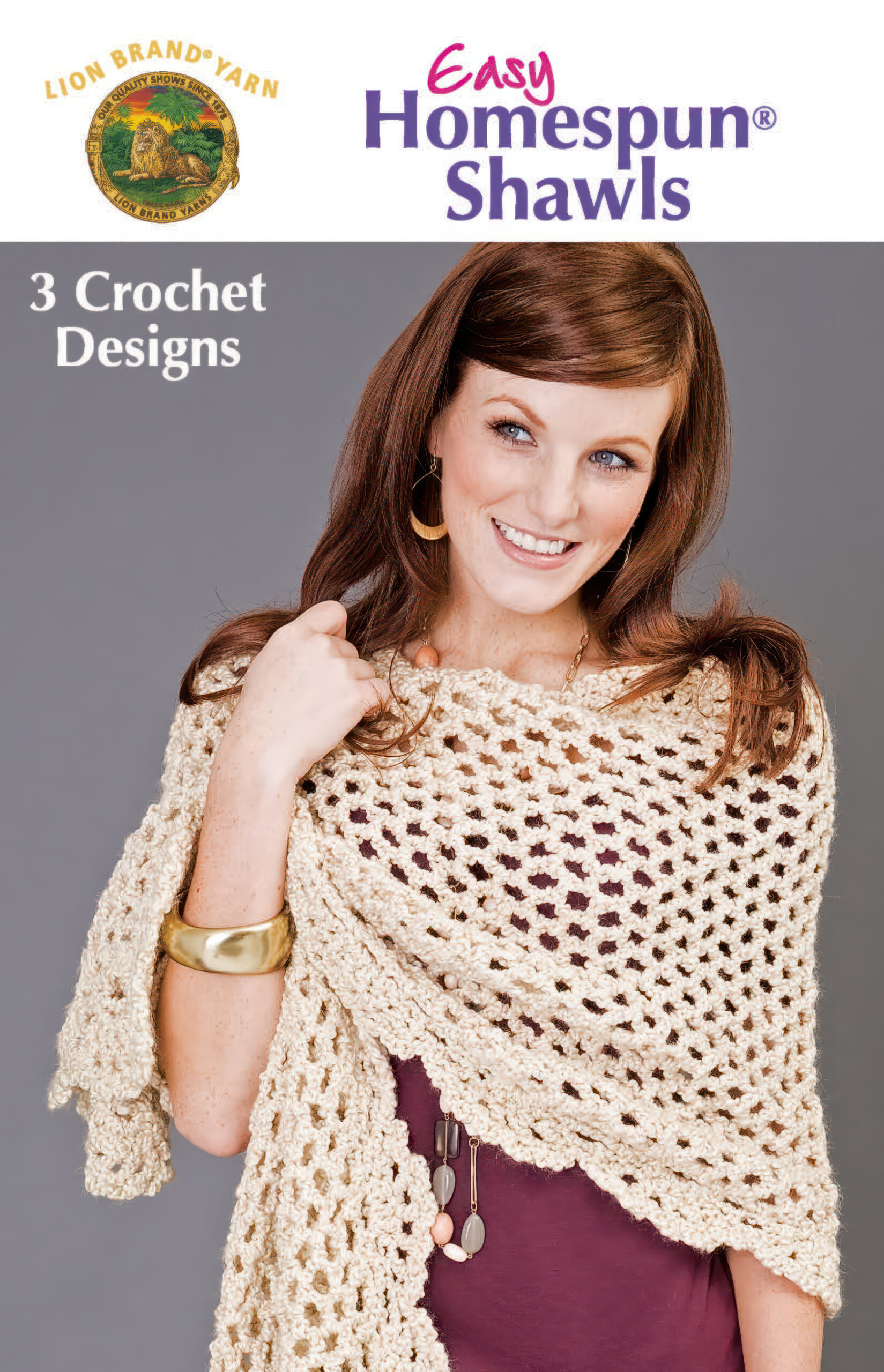 Leisure Arts eBook Easy Homespun Shawls