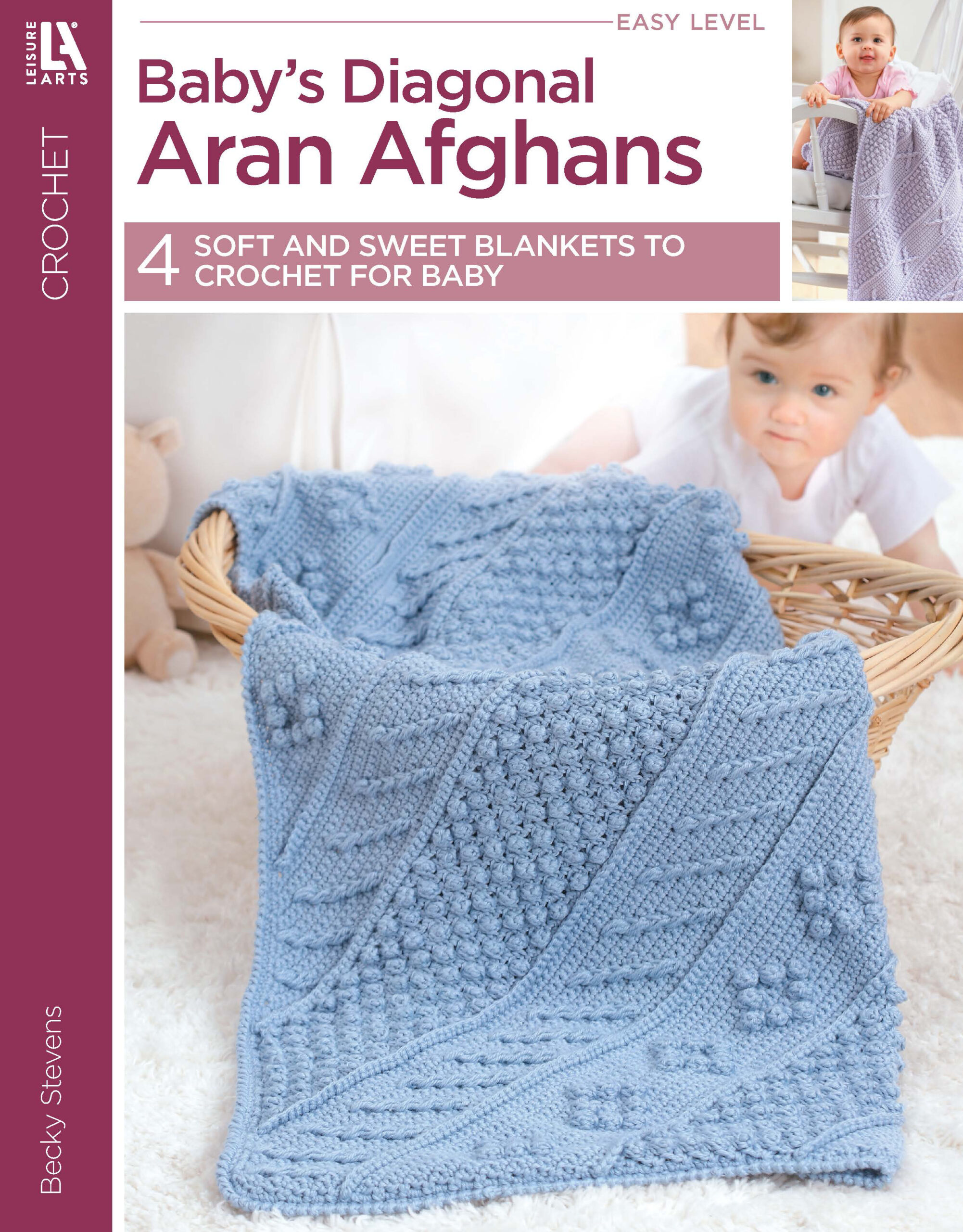 Baby's Diagonal Aran Afghans