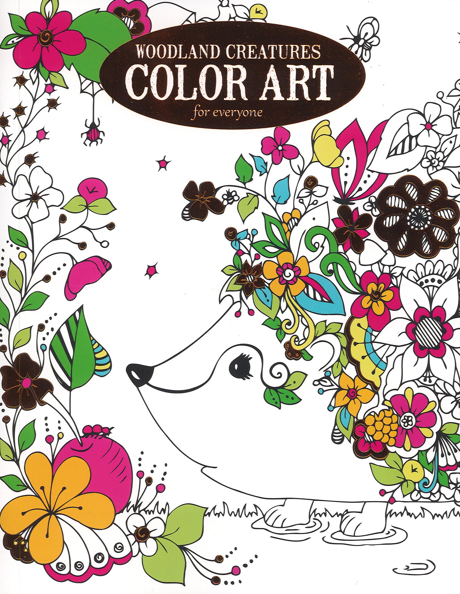 Woodland Creatures Color Art For Everyone Coloring