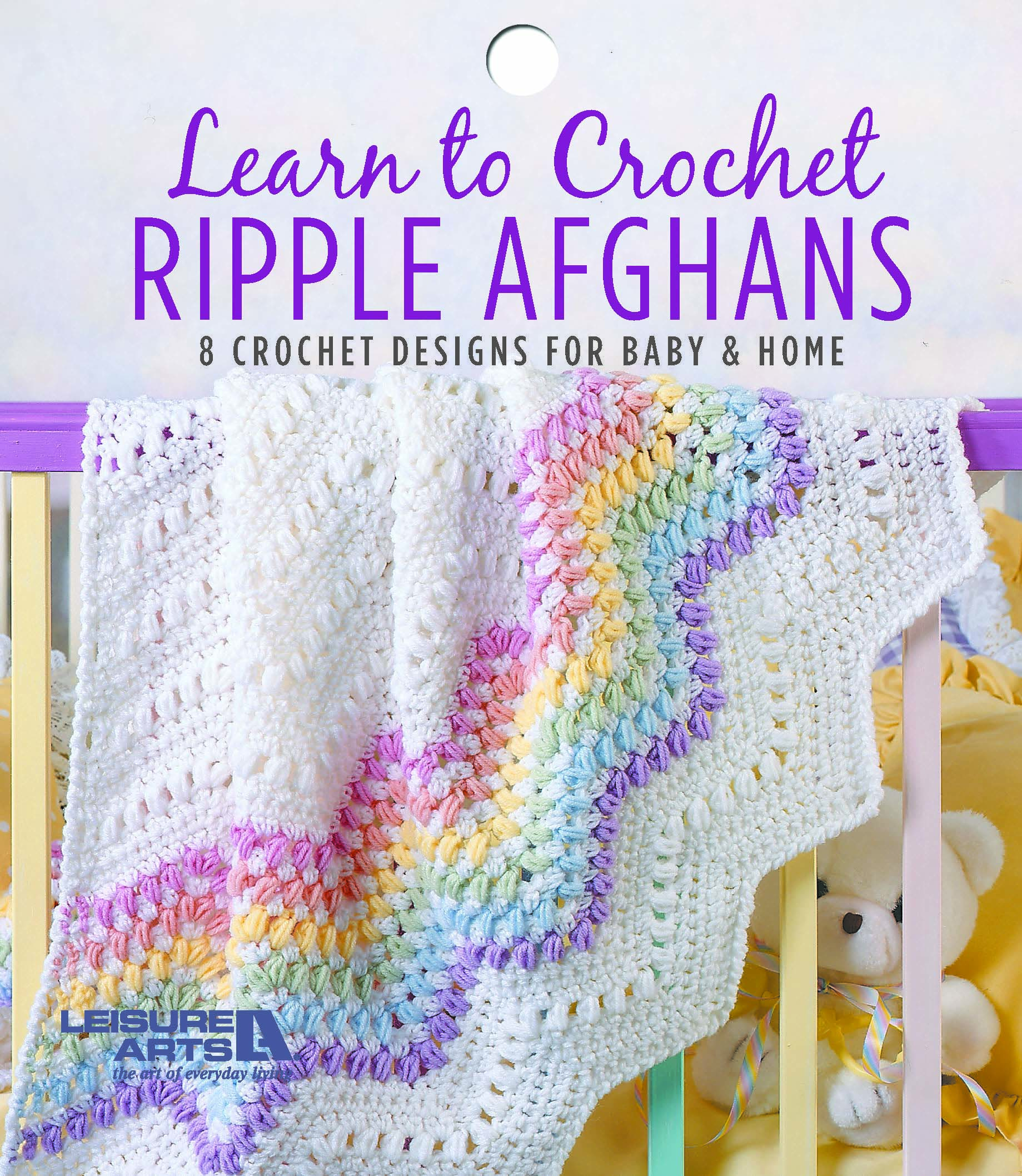 Leisure Arts Learn To Crochet Ripple Afghans Book