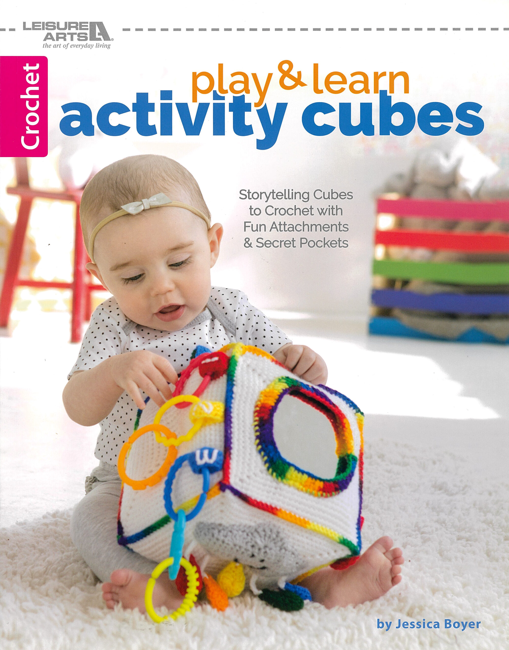 Leisure Arts Play Learn Activity Cubes Book