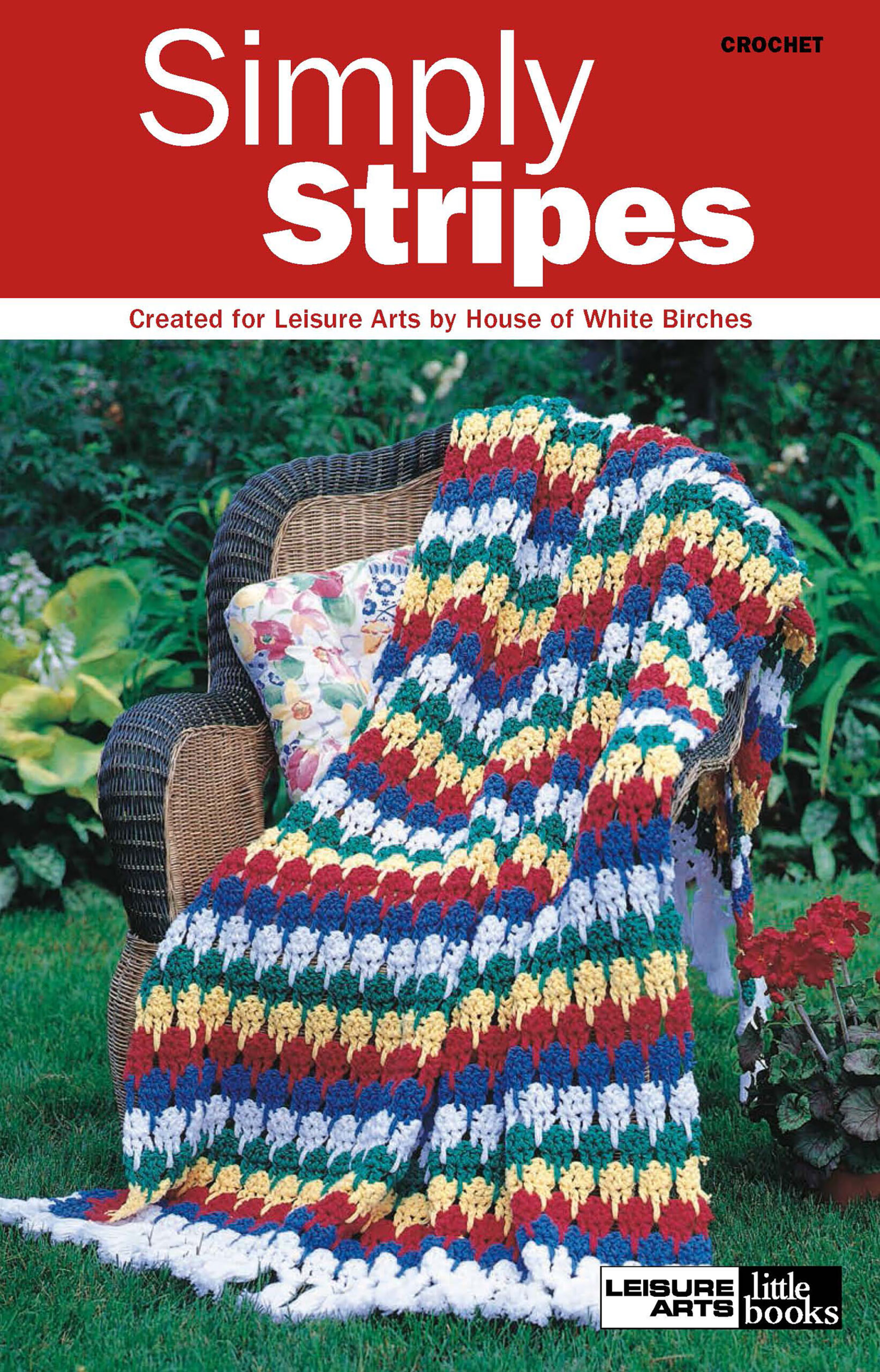 Leisure Arts Crochet Simply Stripes Book