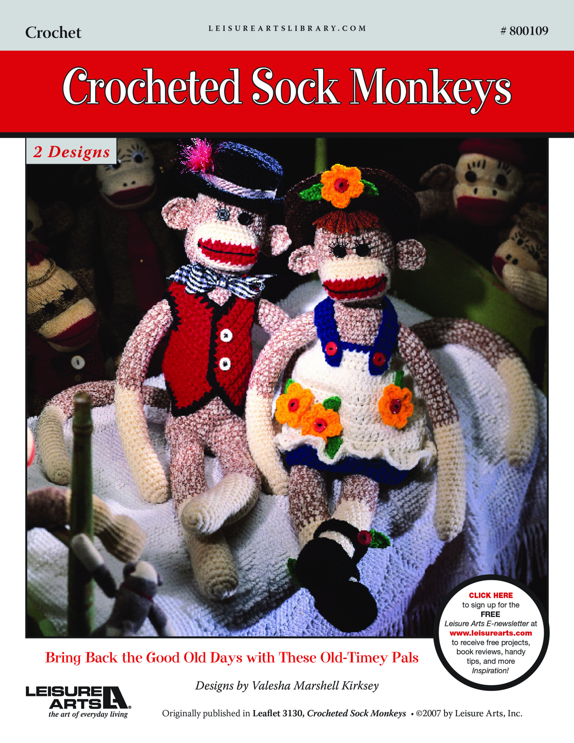 Leisure Arts Crocheted Sock Monkeys ePattern