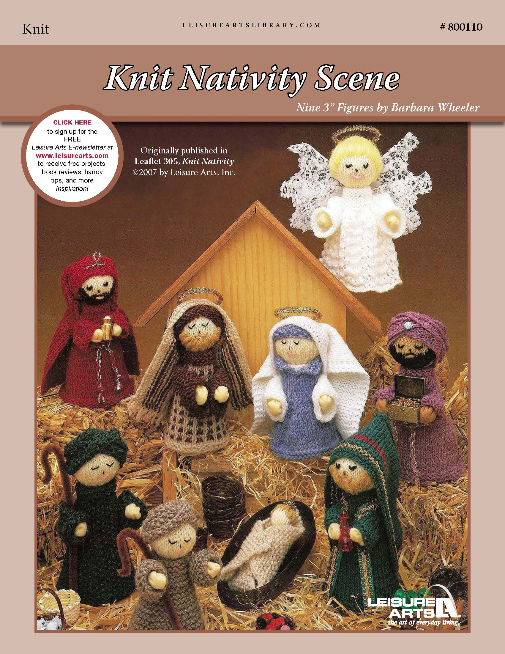 Leisure Arts Knit Nativity Scene ePattern