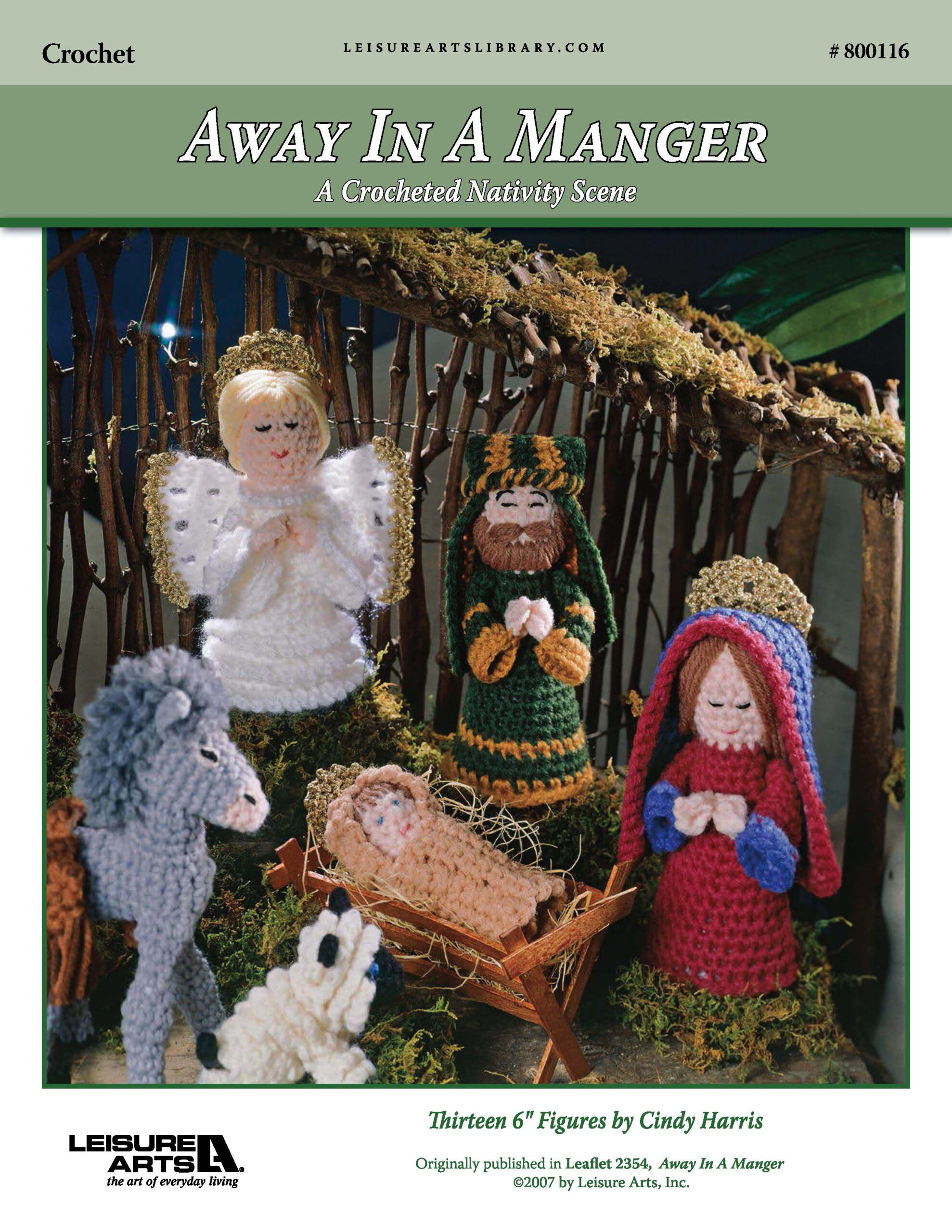 Leisure Arts Away In A Manger Crocheted Nativity ePattern