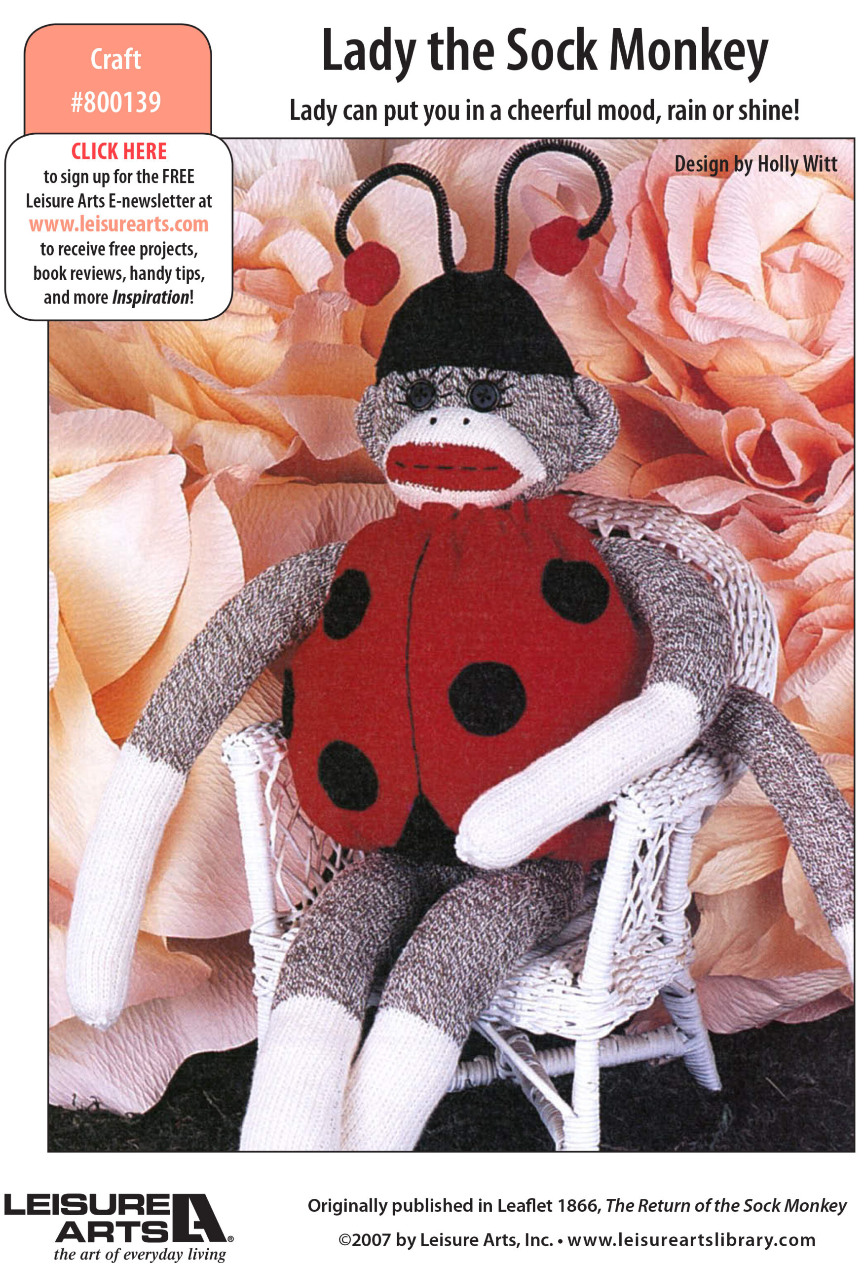 Leisure Arts Lady The Sock Monkey Sewing ePattern