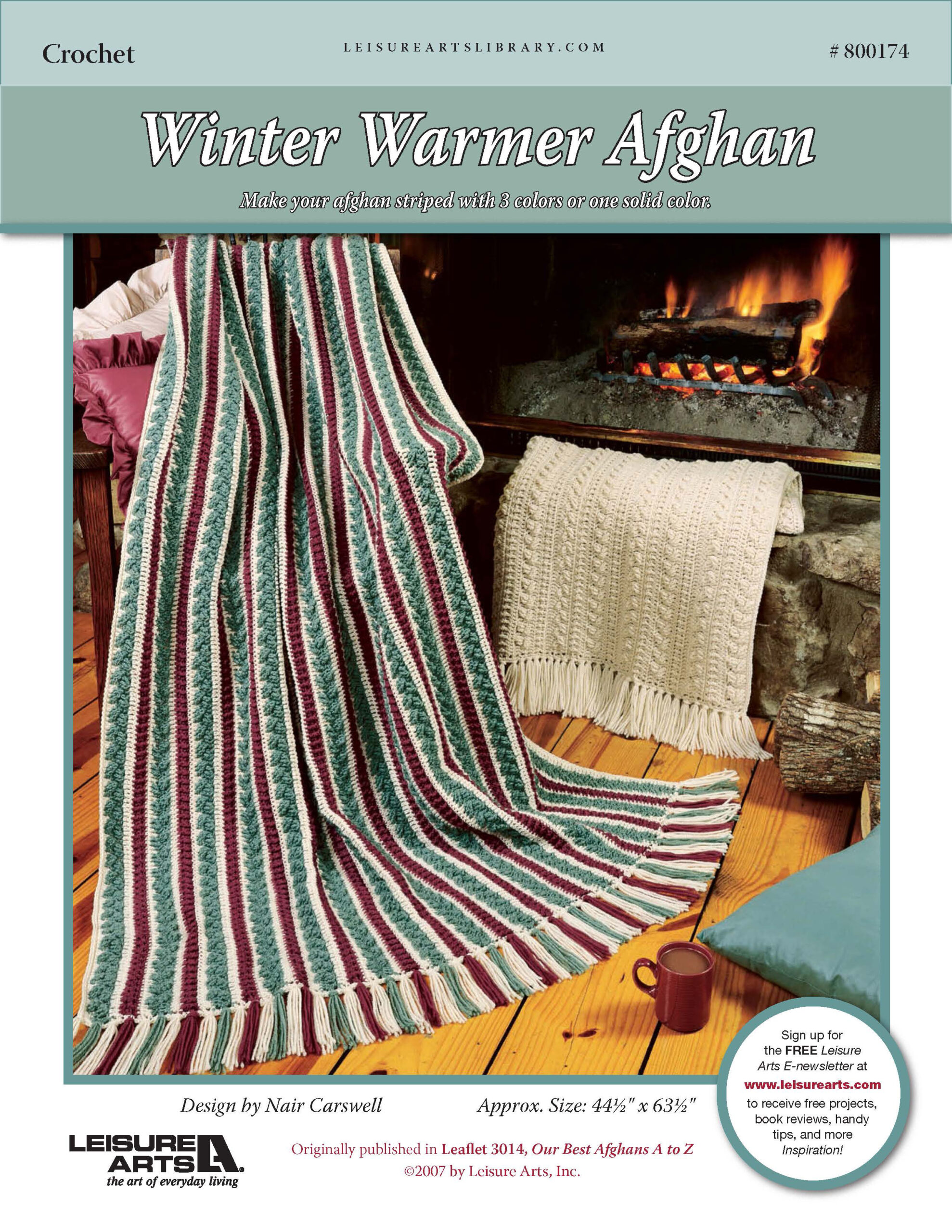 Leisure Arts Our Best Afghans A To Z Winter Warmer Crochet ePattern