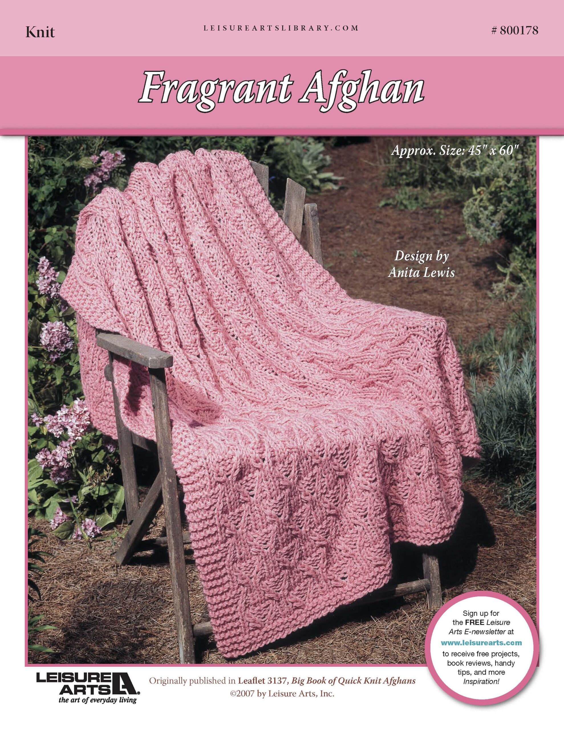 Leisure Arts Big Book Of Quick Knit Afghans Fragrant ePattern