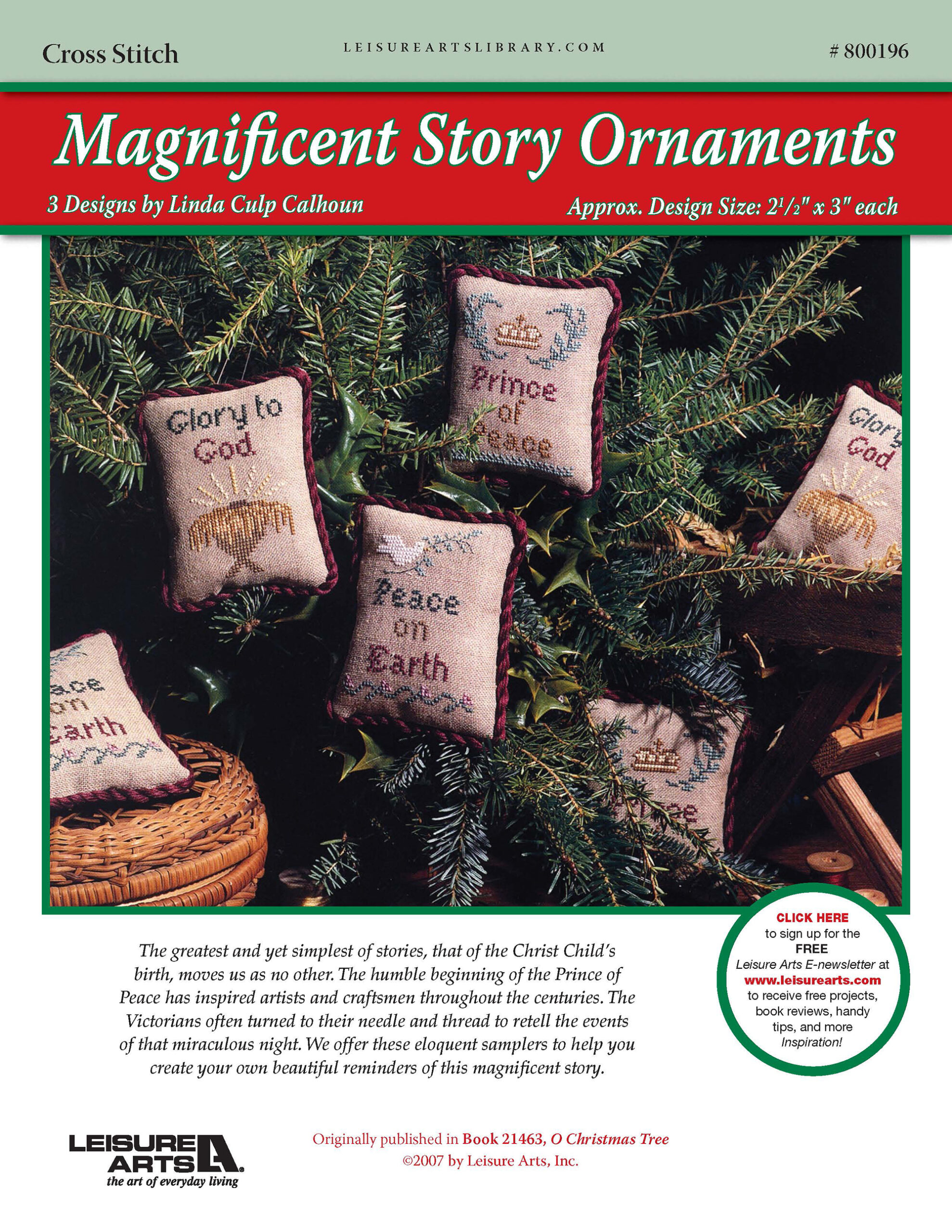 Leisure Arts ePattern Magnificent Story Ornaments
