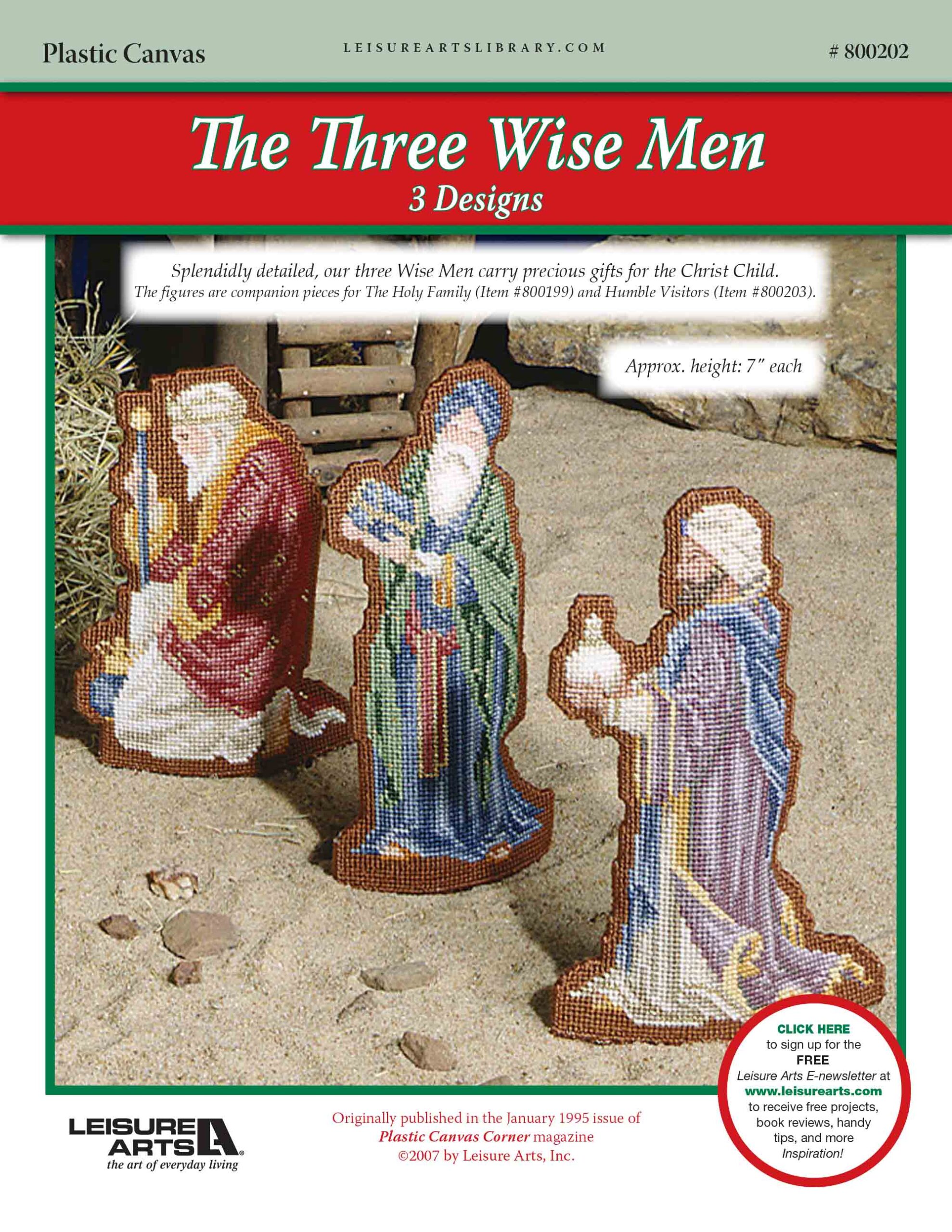 Nativity The Three Wise Men Plastic Canvas ePattern