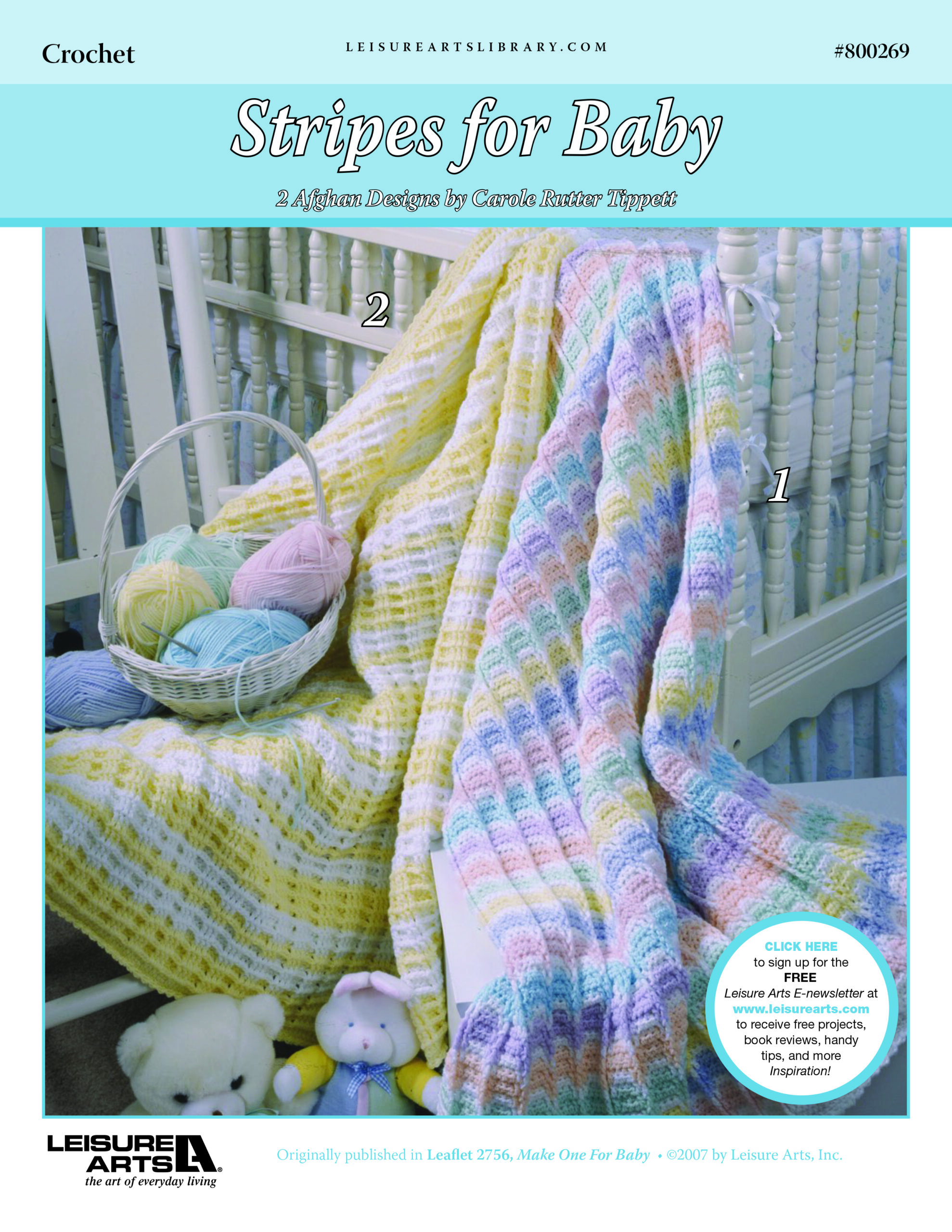 Leisure Arts Stripes for Baby Crochet ePattern