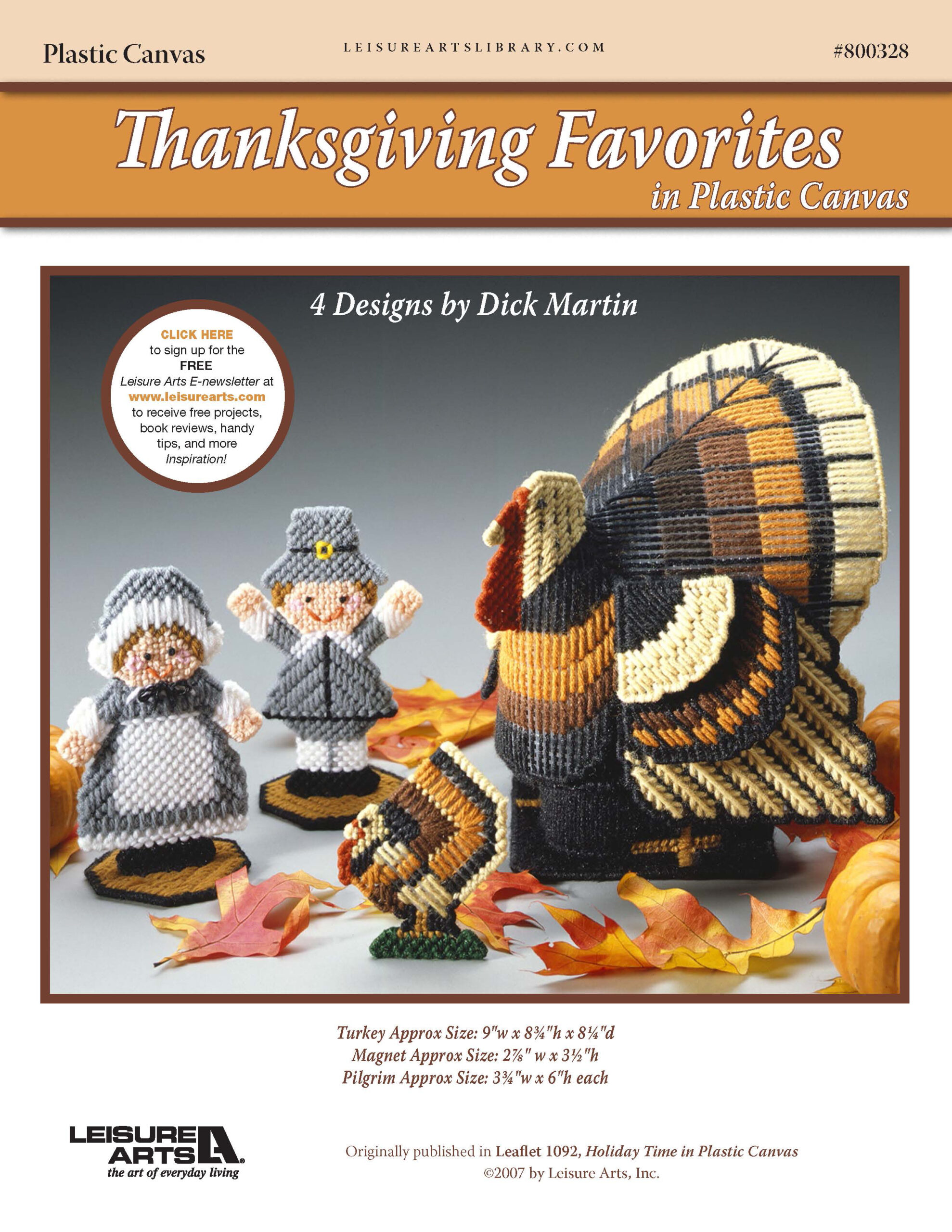Leisure Arts Holiday Time In Plastic Canvas Thanksgiving Favorites ePattern