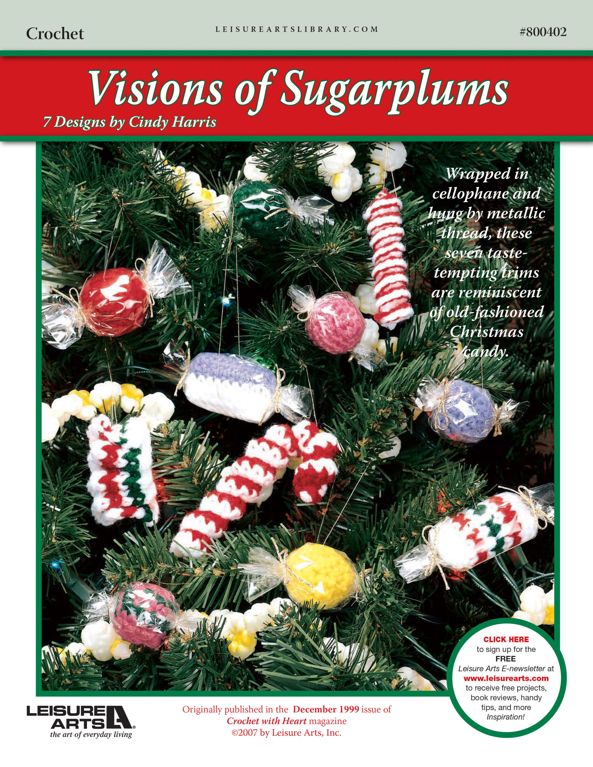 Leisure Arts Crochet With Heart Visions of Sugarplums ePattern