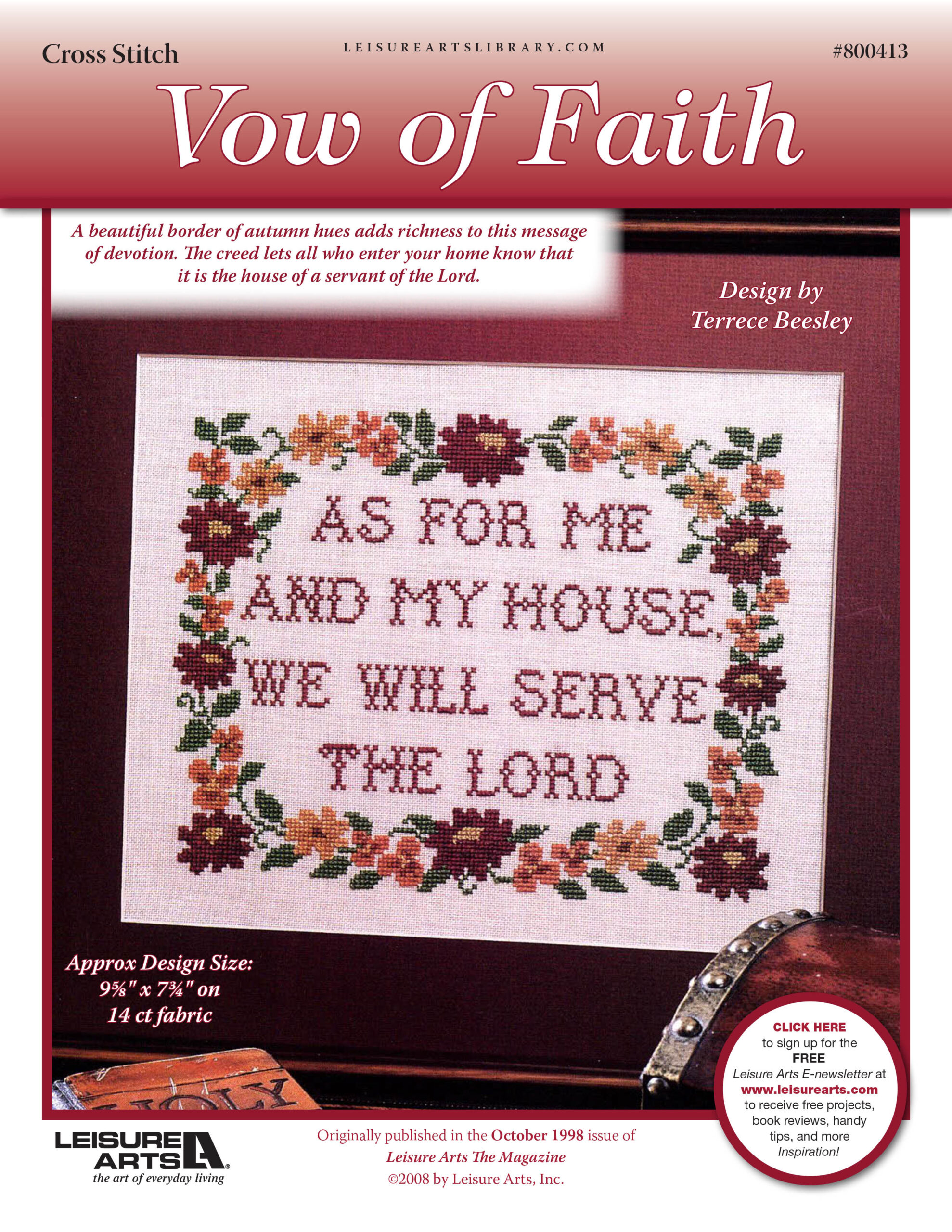 Leisure Arts Vow of Faith Cross Stitch ePattern