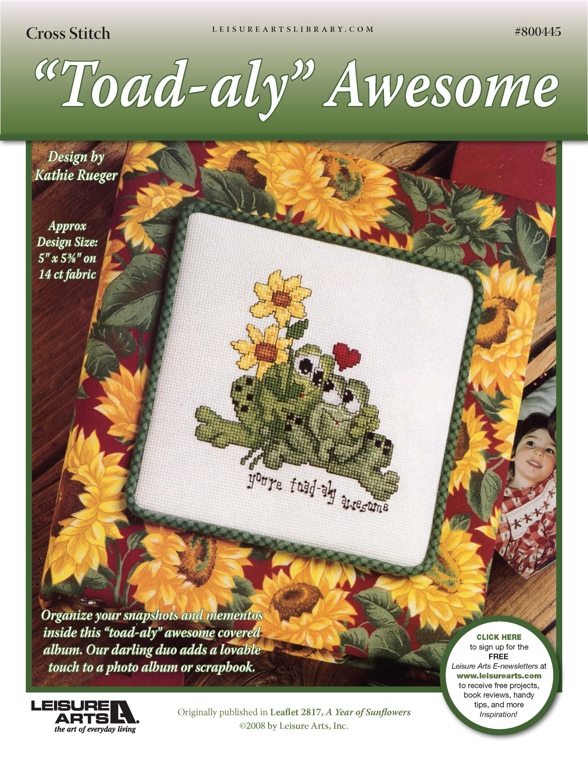 Leisure Arts Toadaly Awesome Cross Stitch ePattern