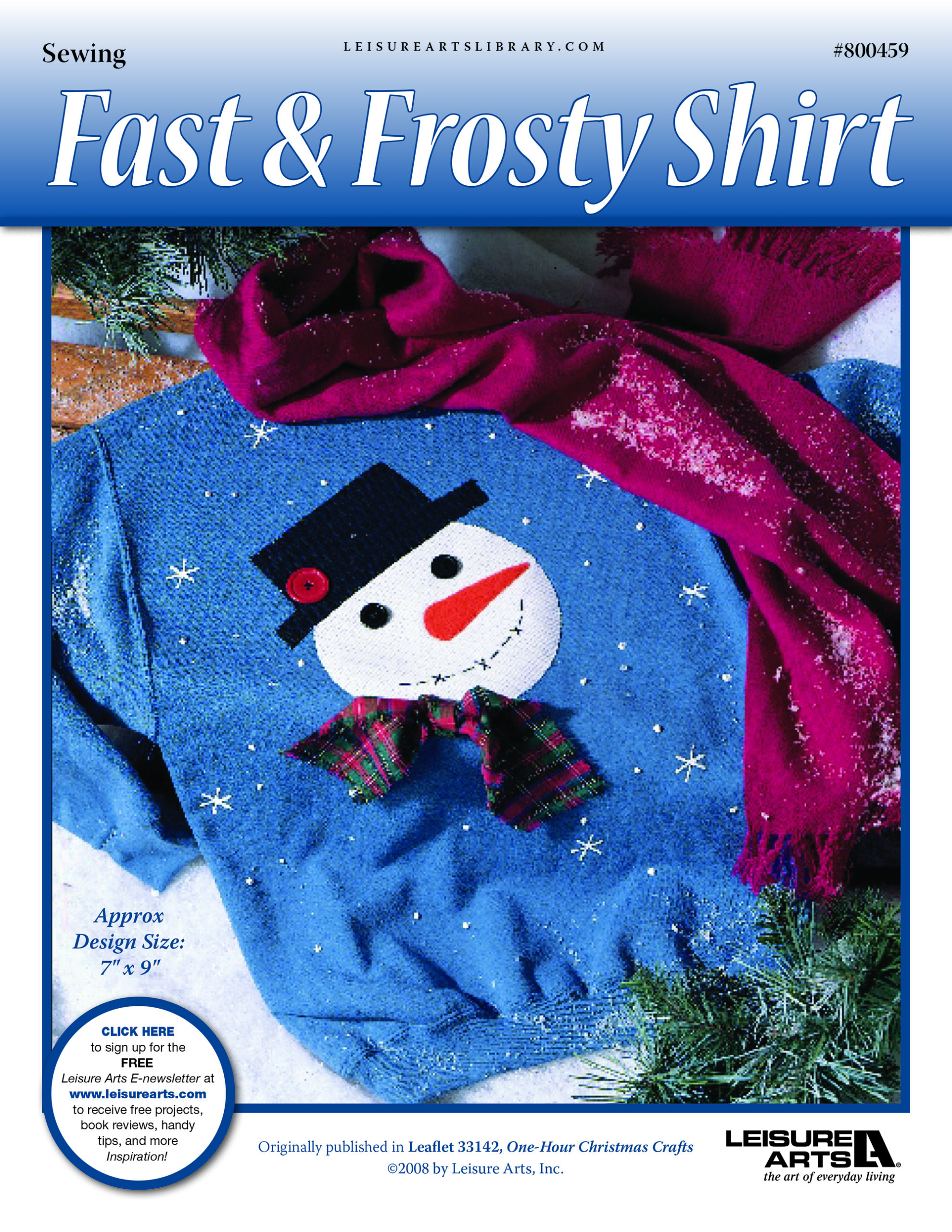 Leisure Arts ePattern Fast Frosty Shirt