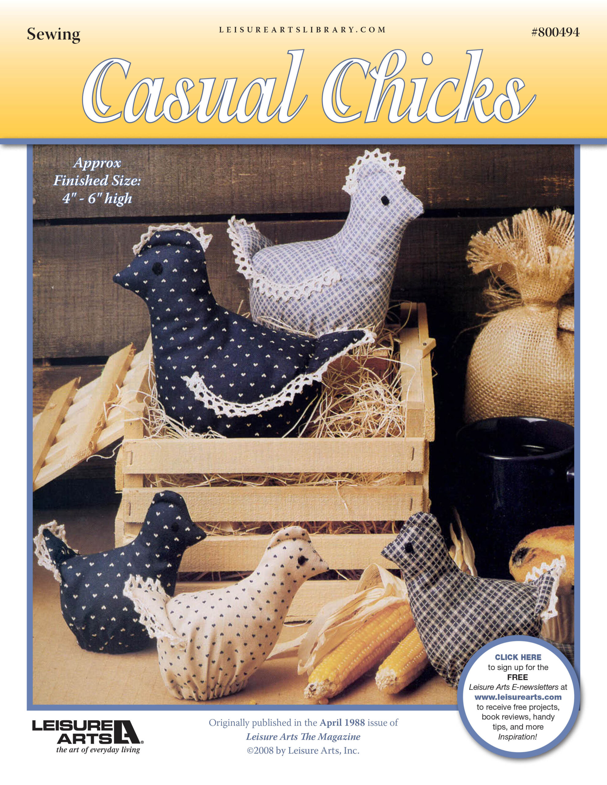 Leisure Arts Casual Chicks Sewing ePattern