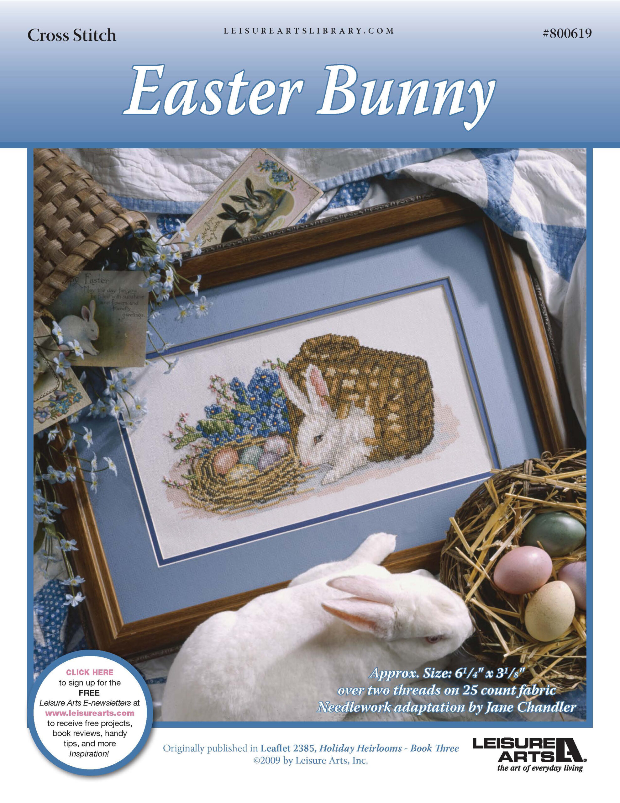 Leisure Arts Easter Bunny Cross Stitch ePattern
